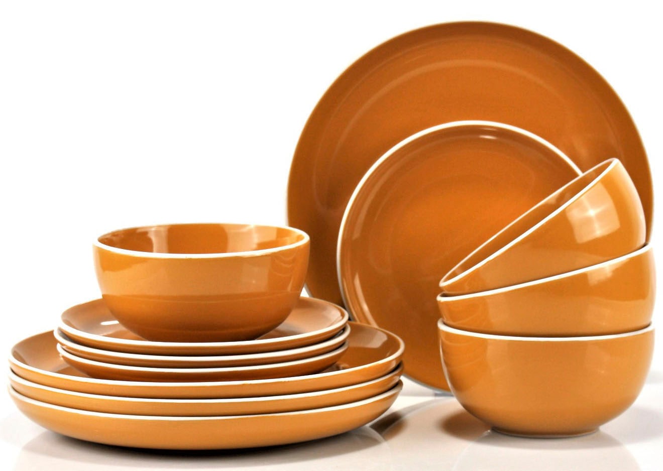 Retsch Arzberg Tafelservice »Geschirr-Set, Service HALO BUBBLE GUM« Klare Farben und Klare Formen - 12 Teile, für 4 Personen