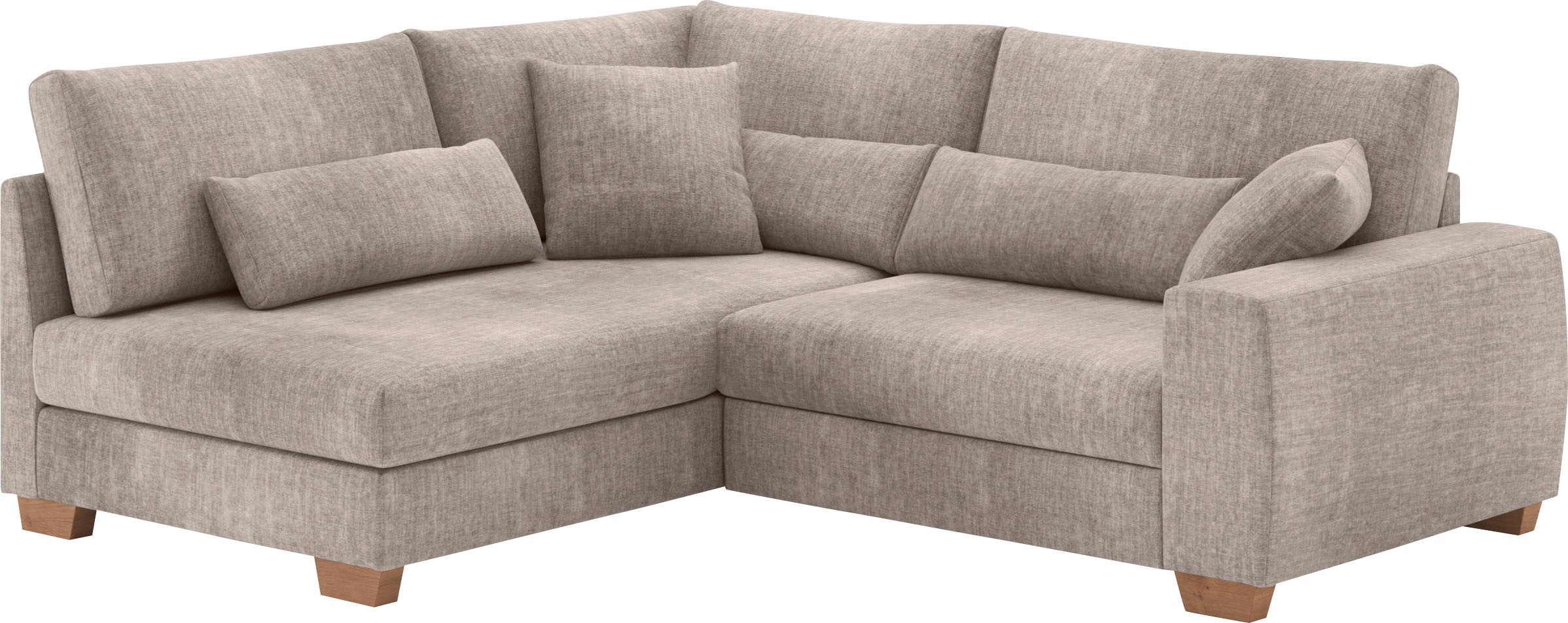 Mr. Couch Ecksofa »Hilla L-Form«, Mit Federkern, wahlweise mit Bettfunktion und Taschenfederkern