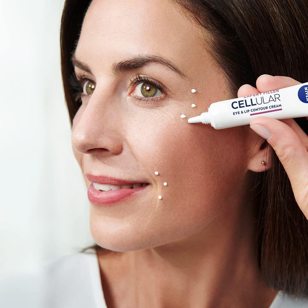 Nivea Anti-Aging-Creme »CELLULAR Expert Filler Augen & Lippen Konturpflege«