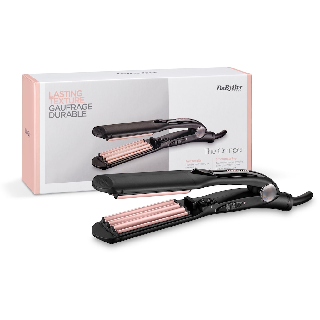 BaByliss Welleneisen »2165CE The Crimper«, Keramik-Turmalin-Beschichtung