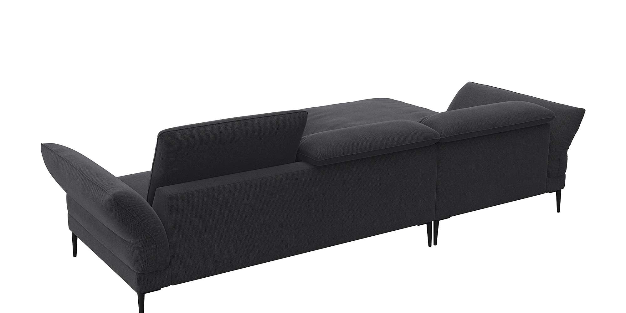 FLEXLUX Ecksofa »Salino, Funktionssofa mit Recamiere, Relaxsofa, Ecksofa«, Sofa mit Arm- und Kopfteil-Verstellungen, Kaltschaum & Stahl-Wellen