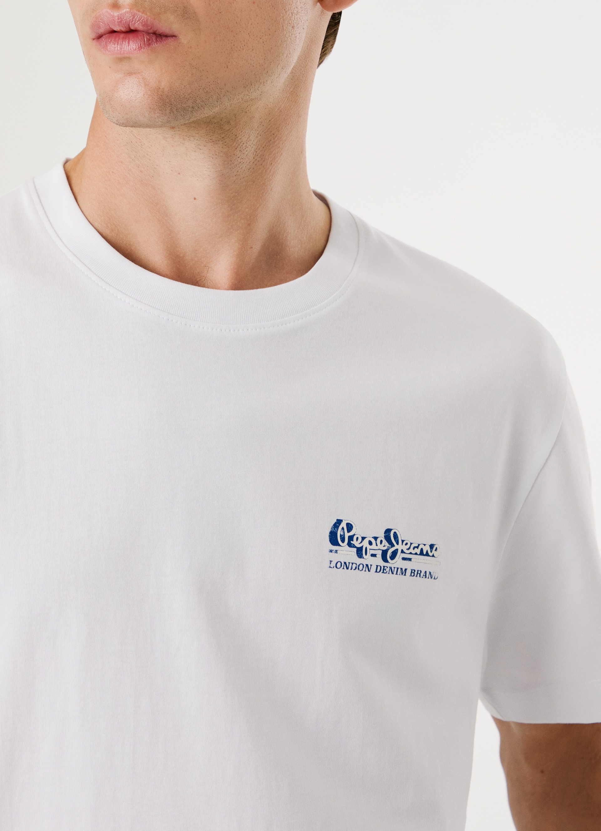 Pepe Jeans T-Shirt »MILON TEE« mit geripptem Rundhals