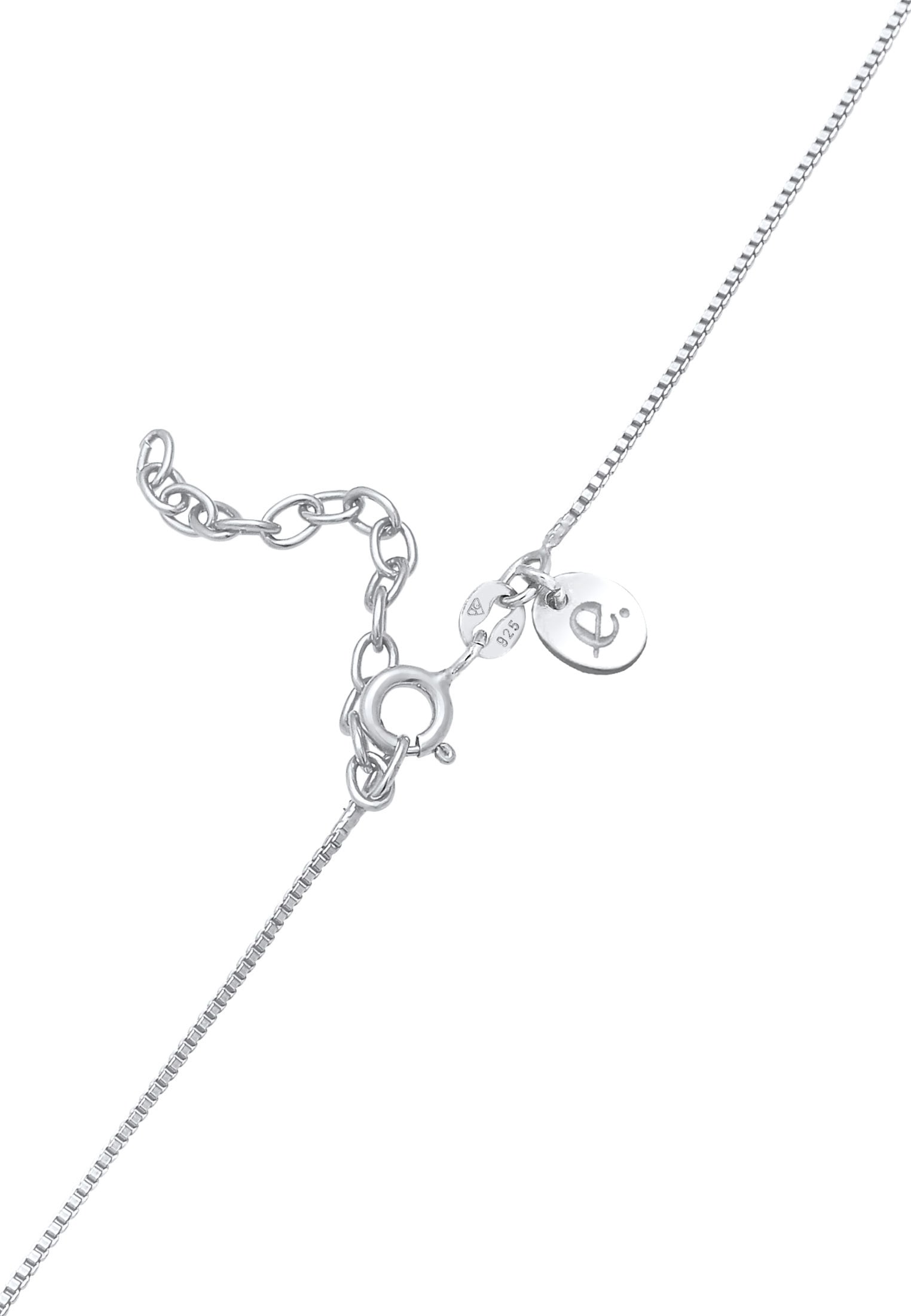 Elli Premium Kette mit Anhänger »Halskette Kugel Anhänger Rund Basic 925 Silber«