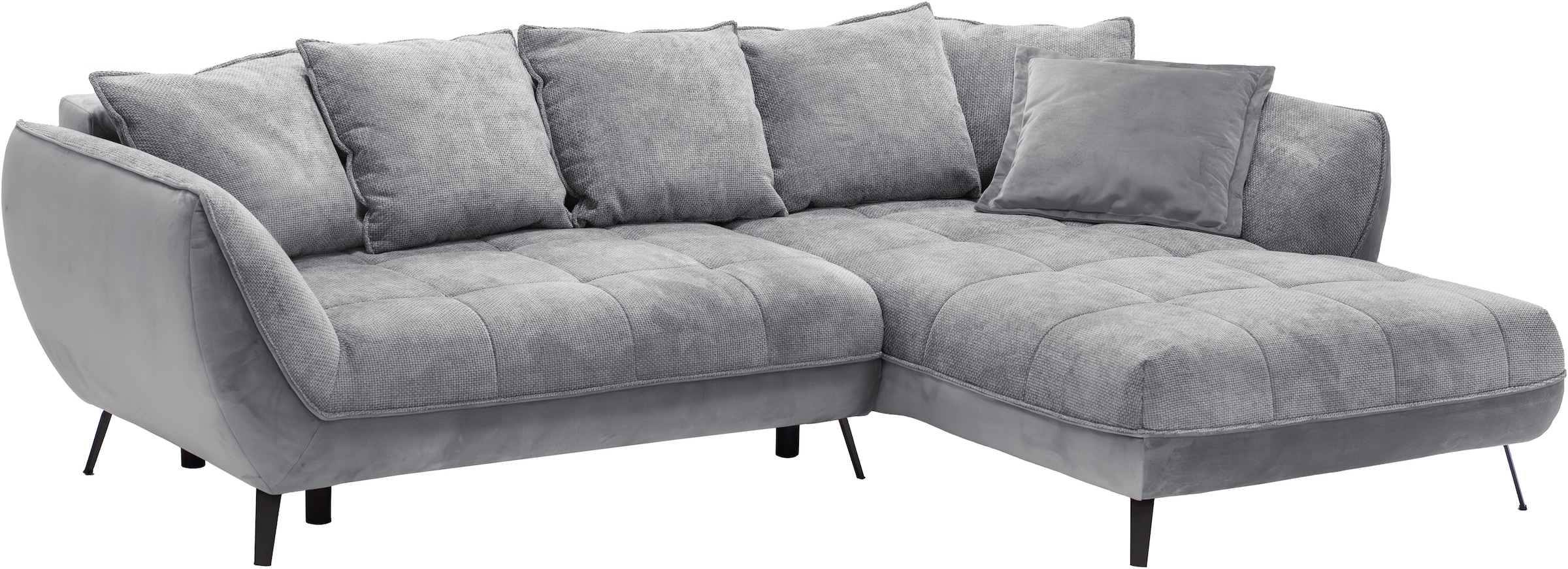 exxpo - sofa fashion Ecksofa »Midway mit einfacher Easy-Lift-Bettfunktion, bequem und modern«, inkl. Bettfunktion und praktischem Bettkasten, L-Form