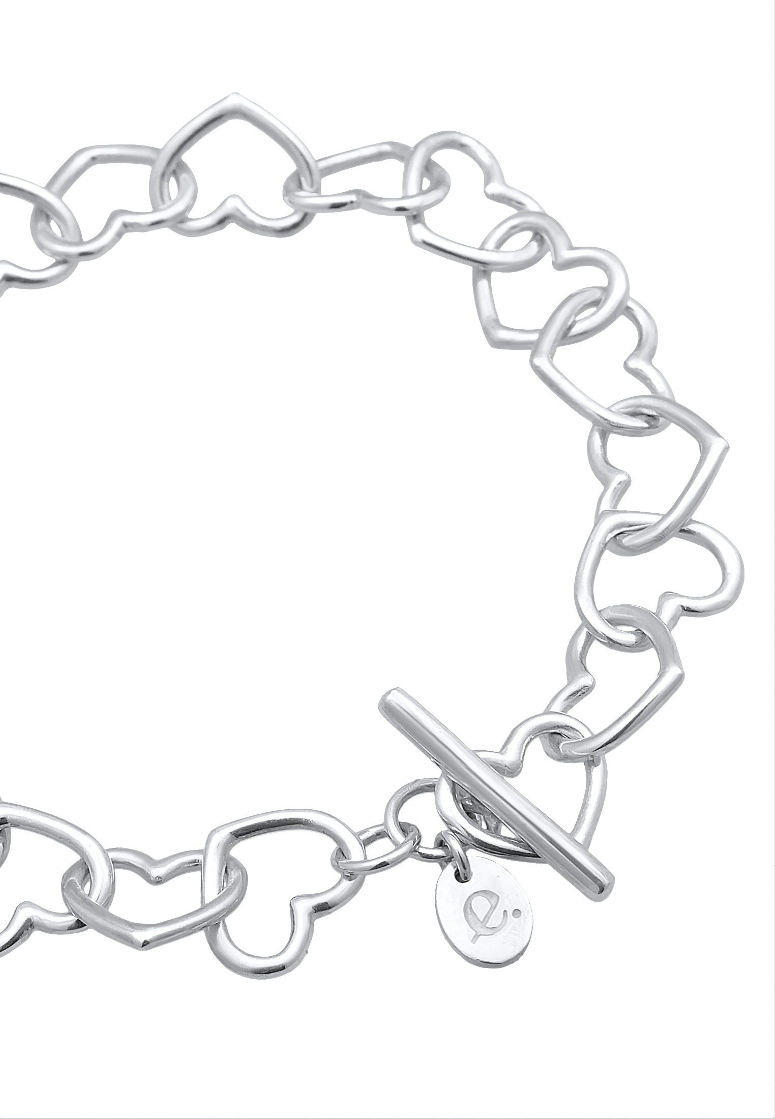 Elli Premium Armkette »Armband Herz Heart Verschlungen 925 Silber«