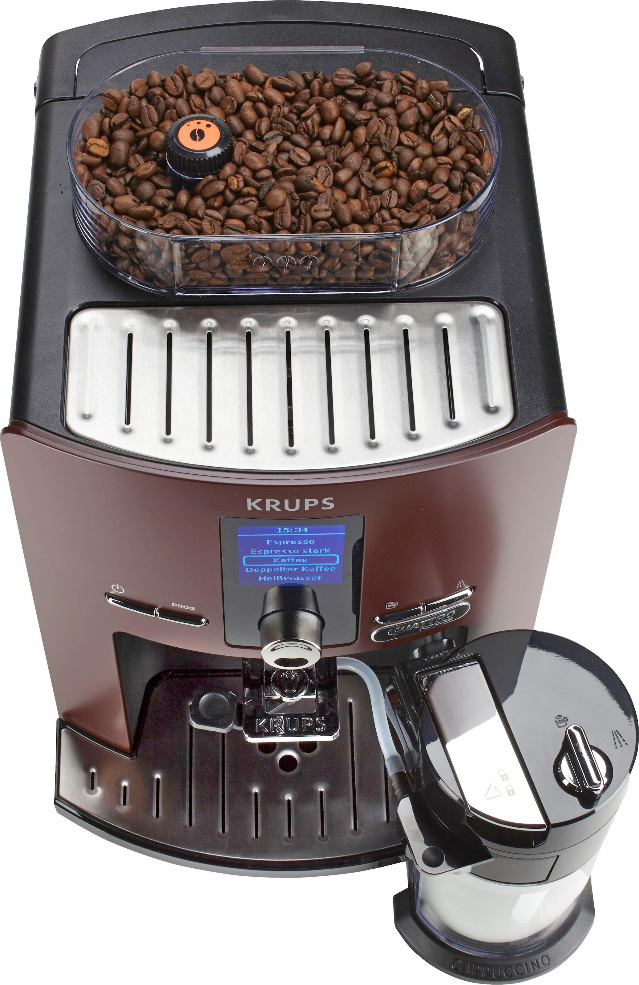 Krups Kaffeevollautomat »EA829G Espresseria Automatic Latt'Espress«, mit kompact-LCD Display, integrierter Milchbehälter