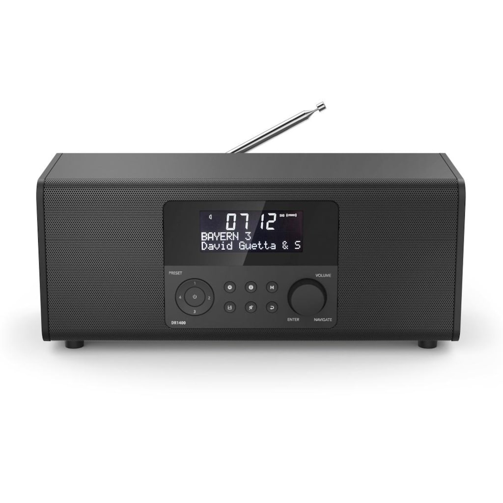 Hama Digitalradio (DAB+) »Digital Radio, DAB Radiowecker, FM/Stereo/6W DR1400«