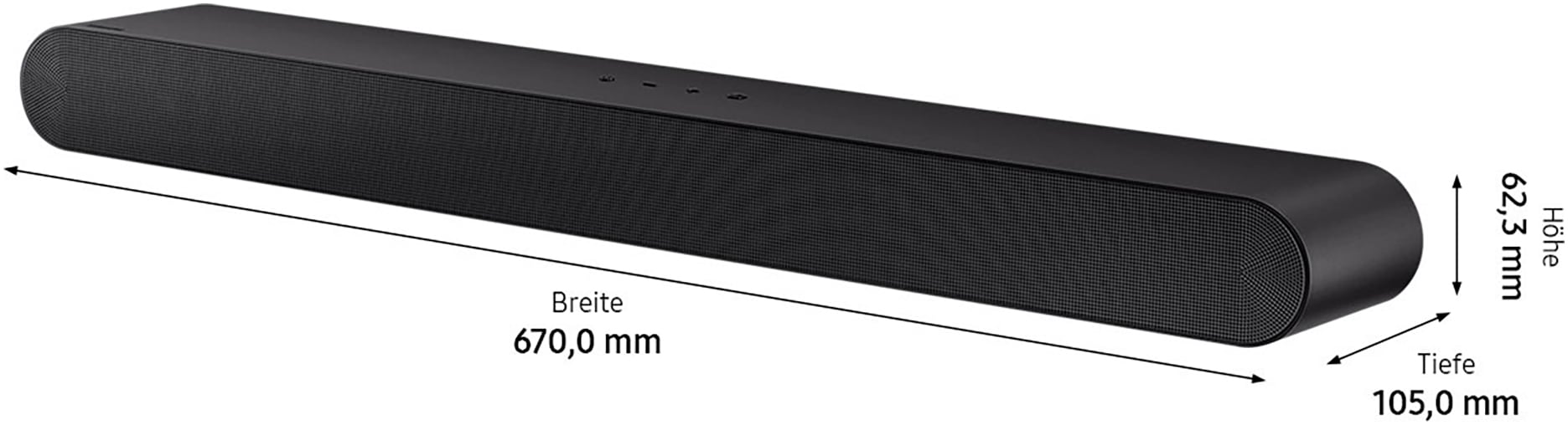 Samsung Soundbar »HW-S56B« 3.0 (Bluetooth Nacht Modus | USB-Wiedergabe 140 W)