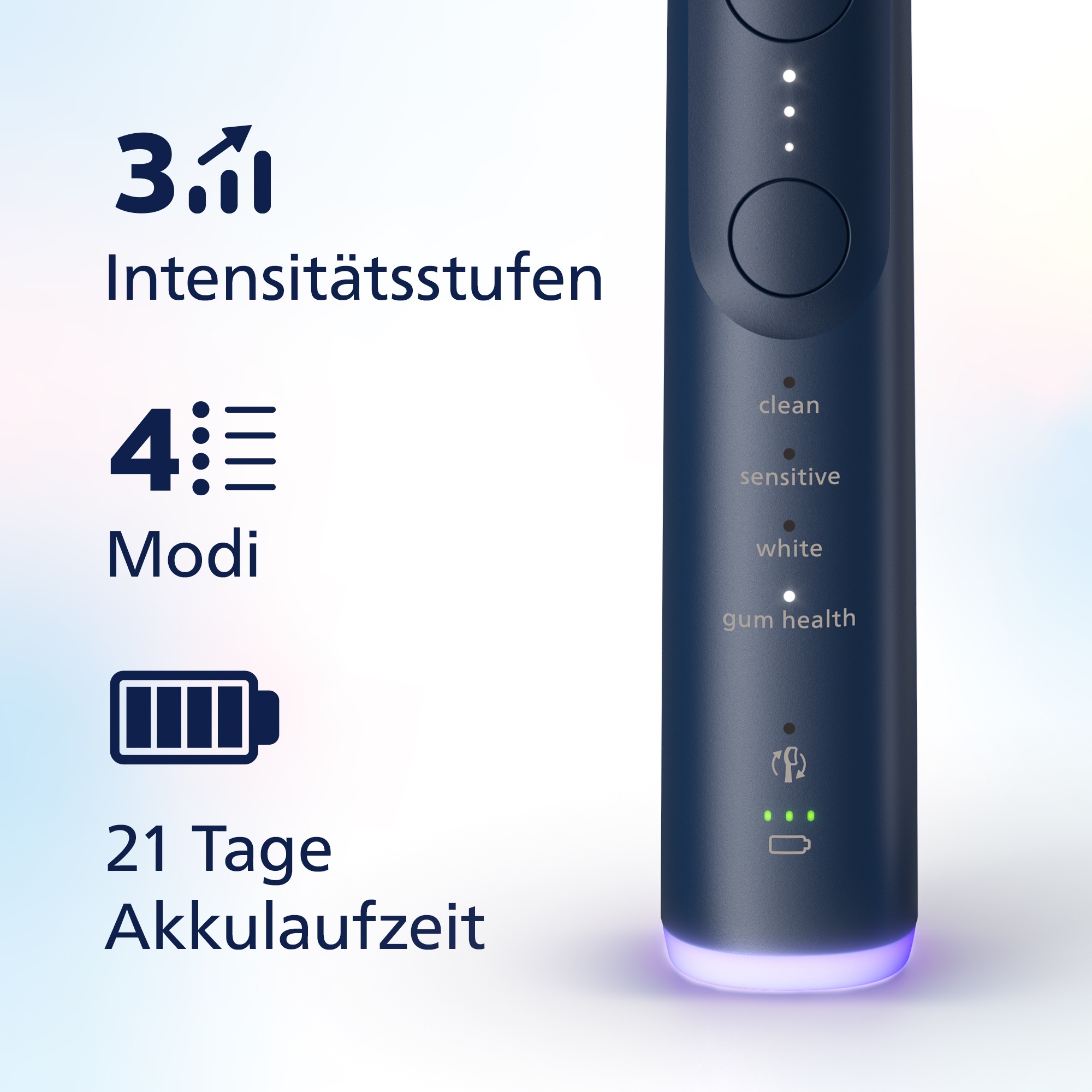 Philips Sonicare Elektrische Zahnbürste »Series 7100 HX7423/08«, 4 St. Aufsteckbürsten, mit visueller Andruckkontrolle, 4 Putzmodi und 3 Intensitätsstufen