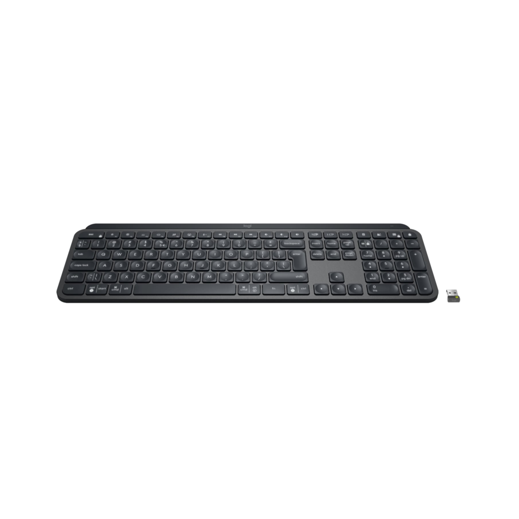 Logitech Tastatur »920-010251«, (Angenehmes Tippen-Antirutsch-Füße-Fn-Tasten-Lautstärkeregler-Multimedia-Tasten-USB-Anschluss-Ziffernblock-Windows-Sperrtaste)