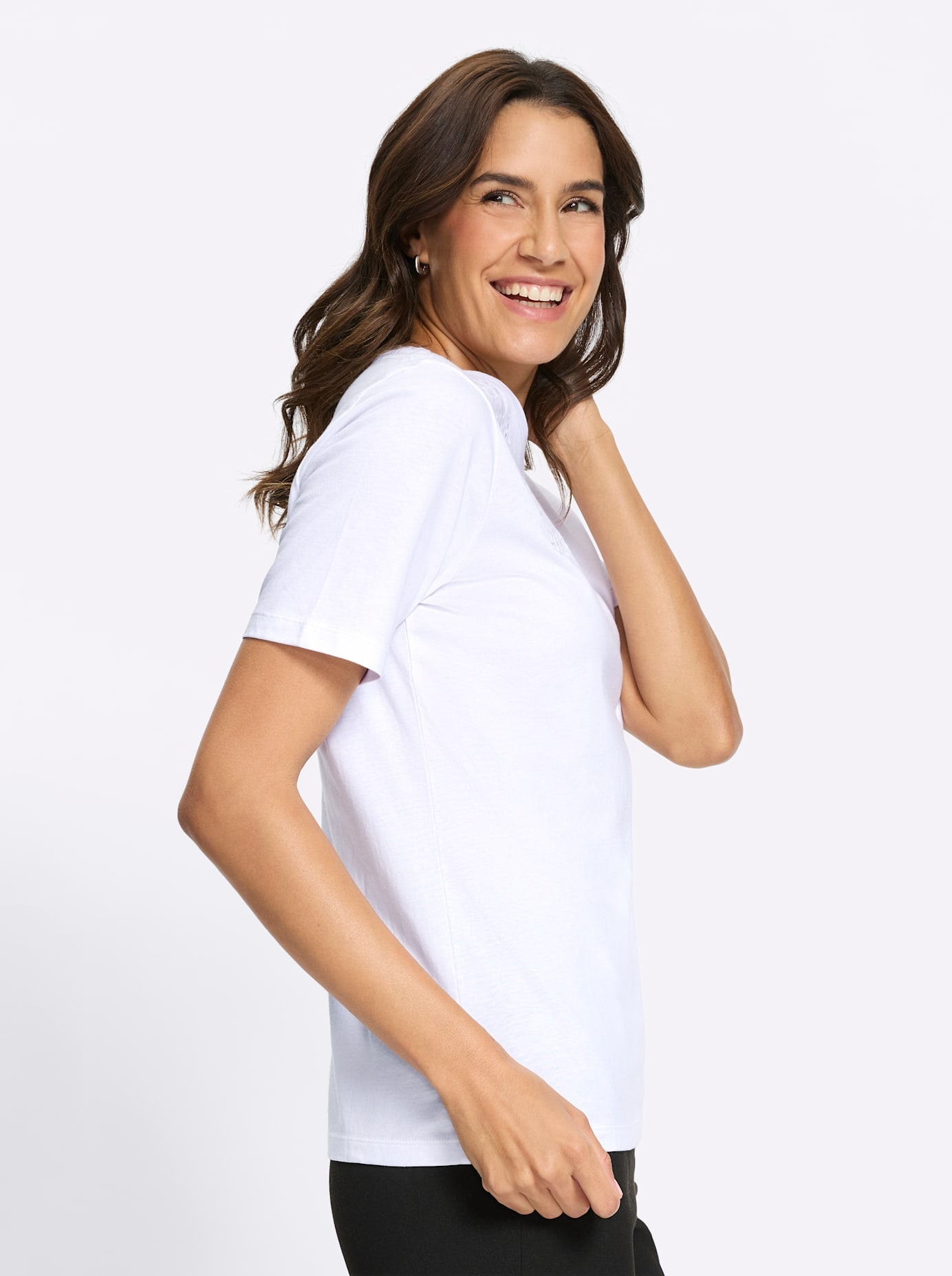 Inspirationen Rundhalsshirt »Baumwoll-Shirt« 1 tlg.