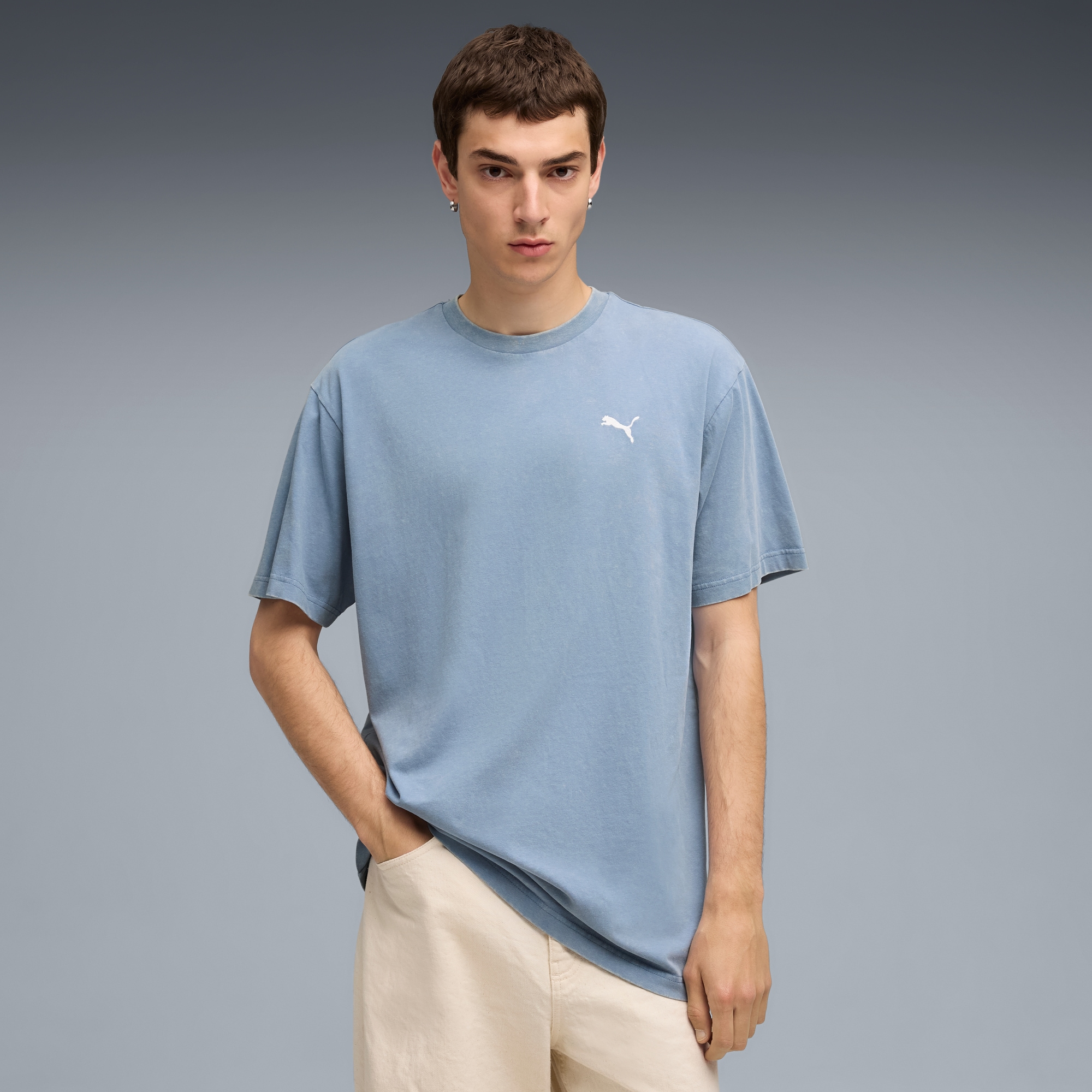 PUMA T-Shirt »ESS ELEVATED RELAXED WASH TEE« Kurzarm, für Freizeitaktivitäten, aus weichem Jersey-Material
