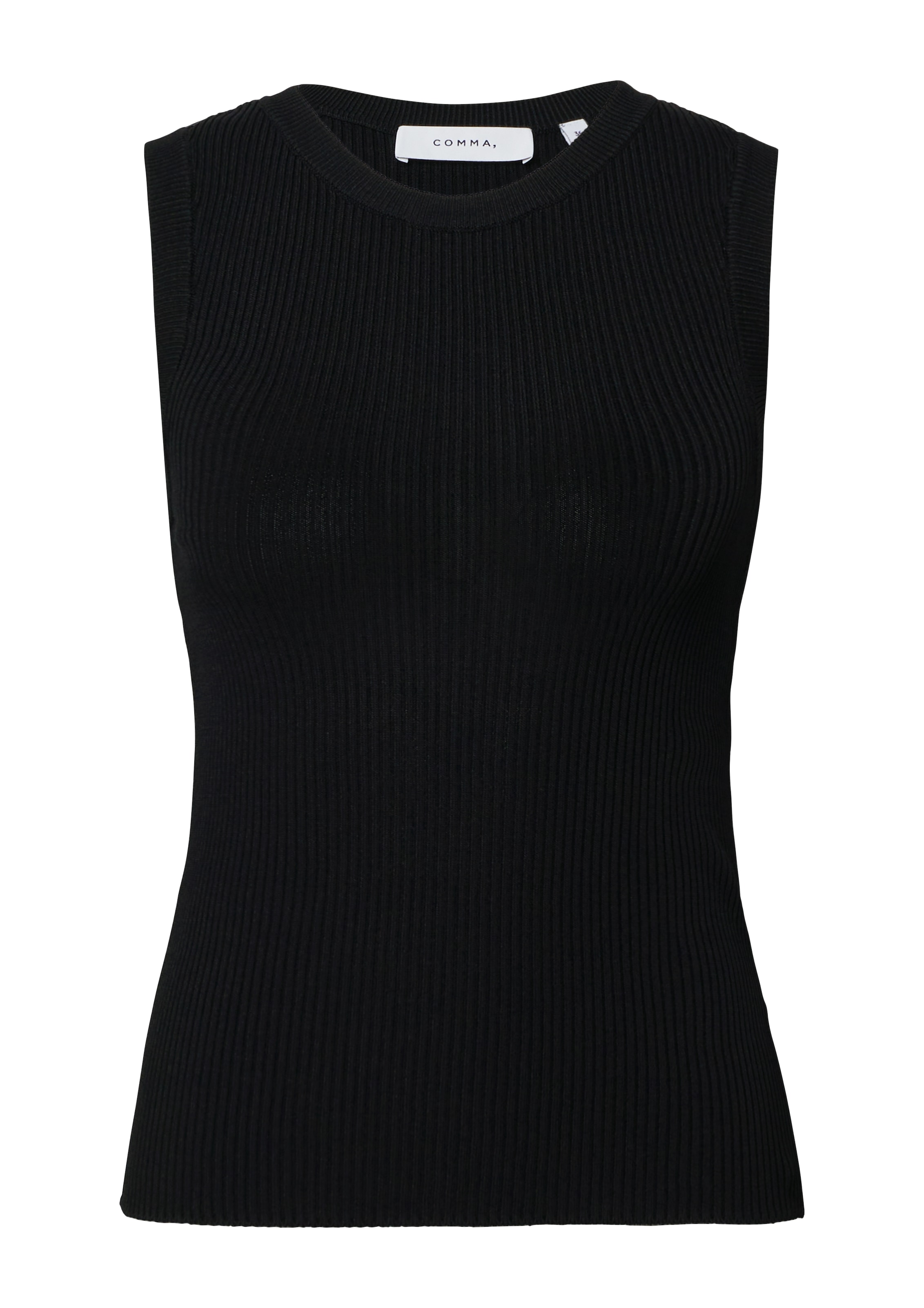 Comma Stricktop, aus Viskosemix im Slim Fit