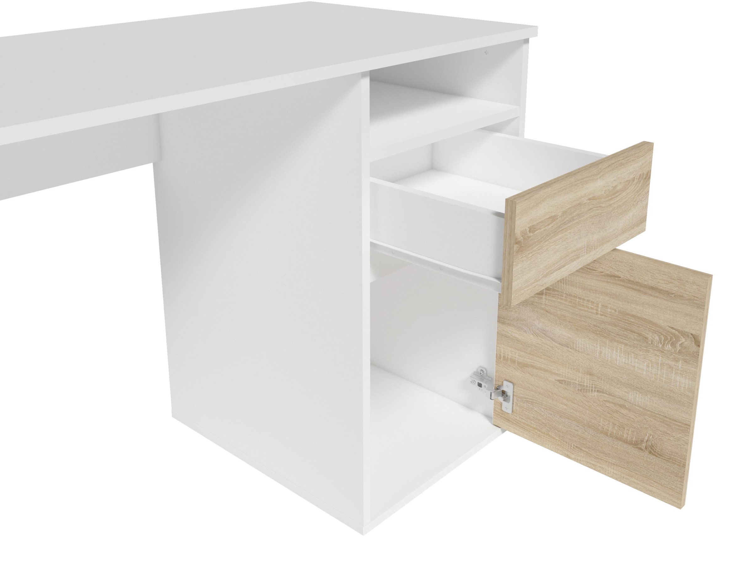 Home affaire Schreibtisch »Tinsley« mit Schublade, und Tür, Breite 120 x53 cm