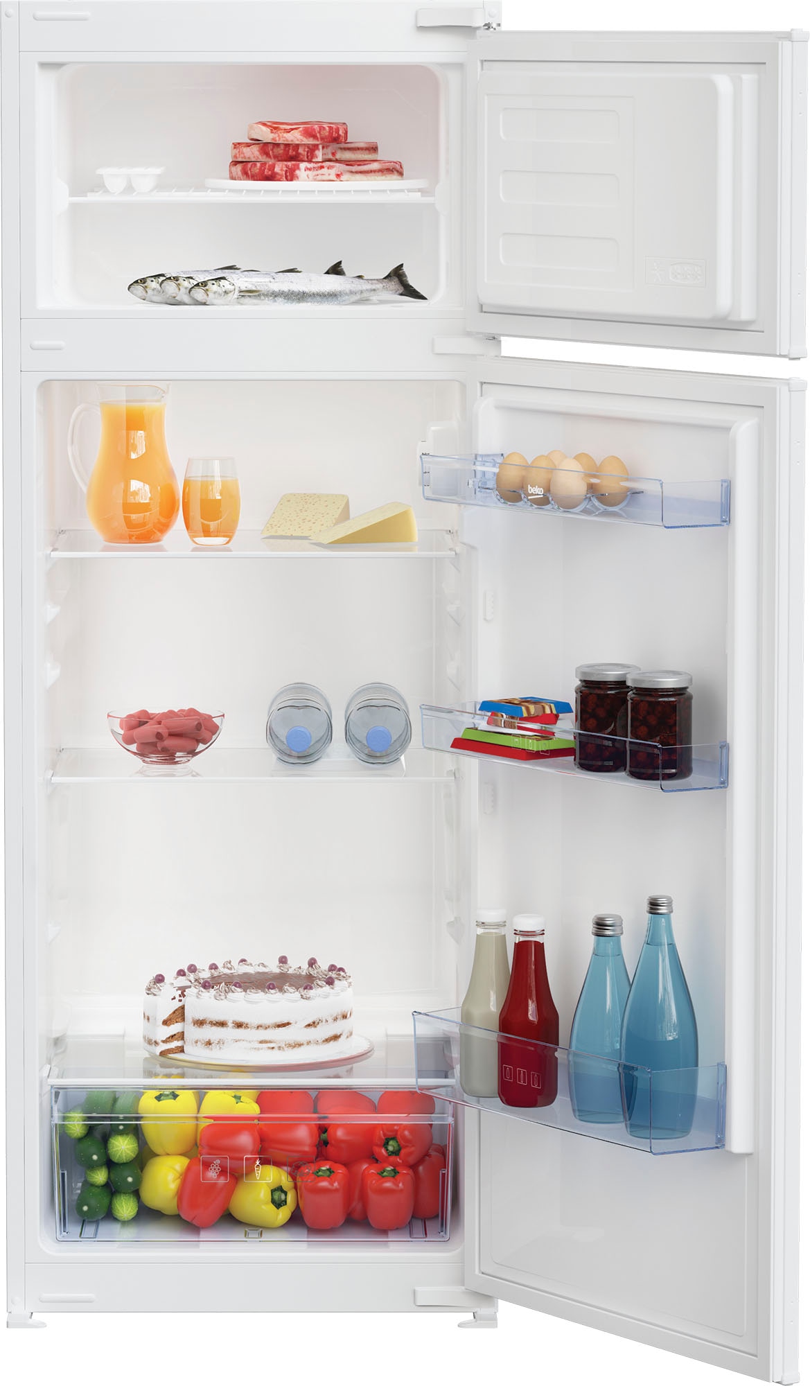 BEKO Einbaukühlgefrierkombination »BDSA180K3SN«