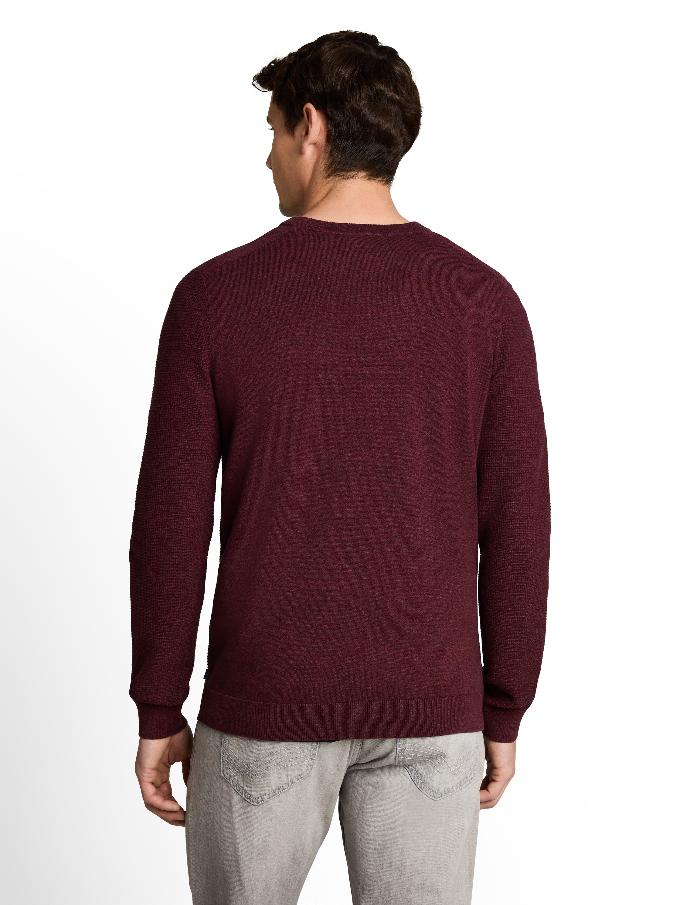 TOM TAILOR Strickpullover aus weicher Baumwolle - Rundhals