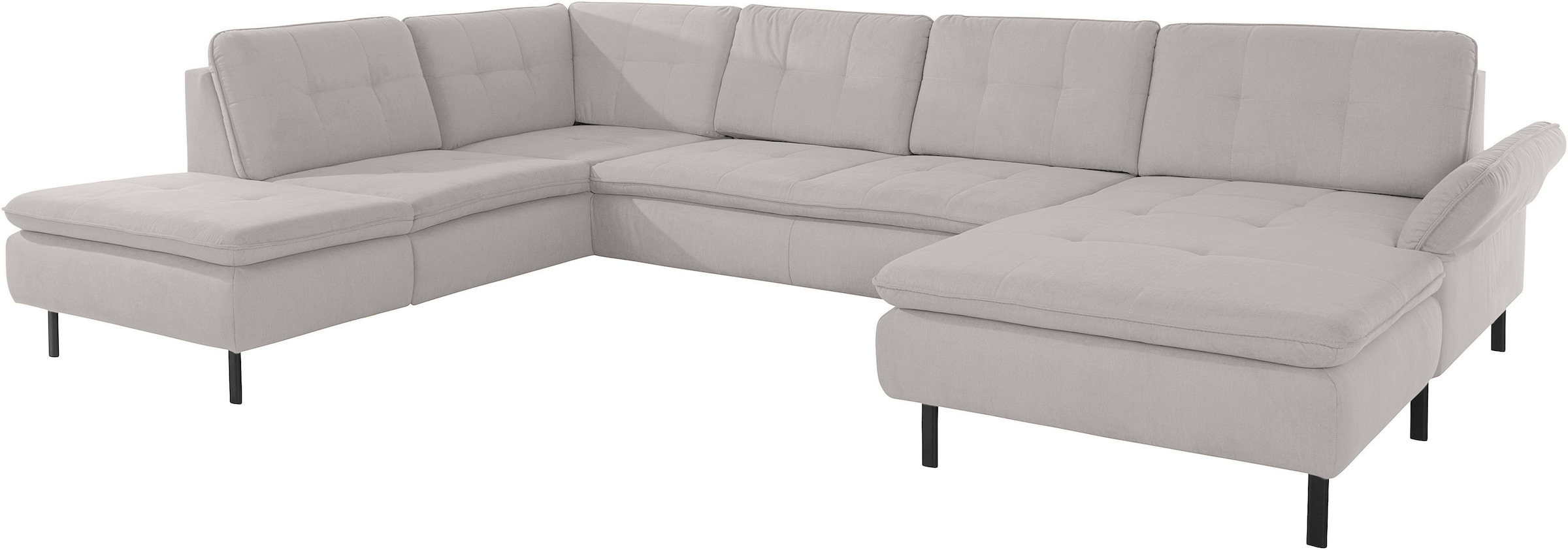 INOSIGN Wohnlandschaft »Birkholm U-Form«, Armlehnverstellung, auch in Easy Clean Bezug - mit Wasser zu reinigen