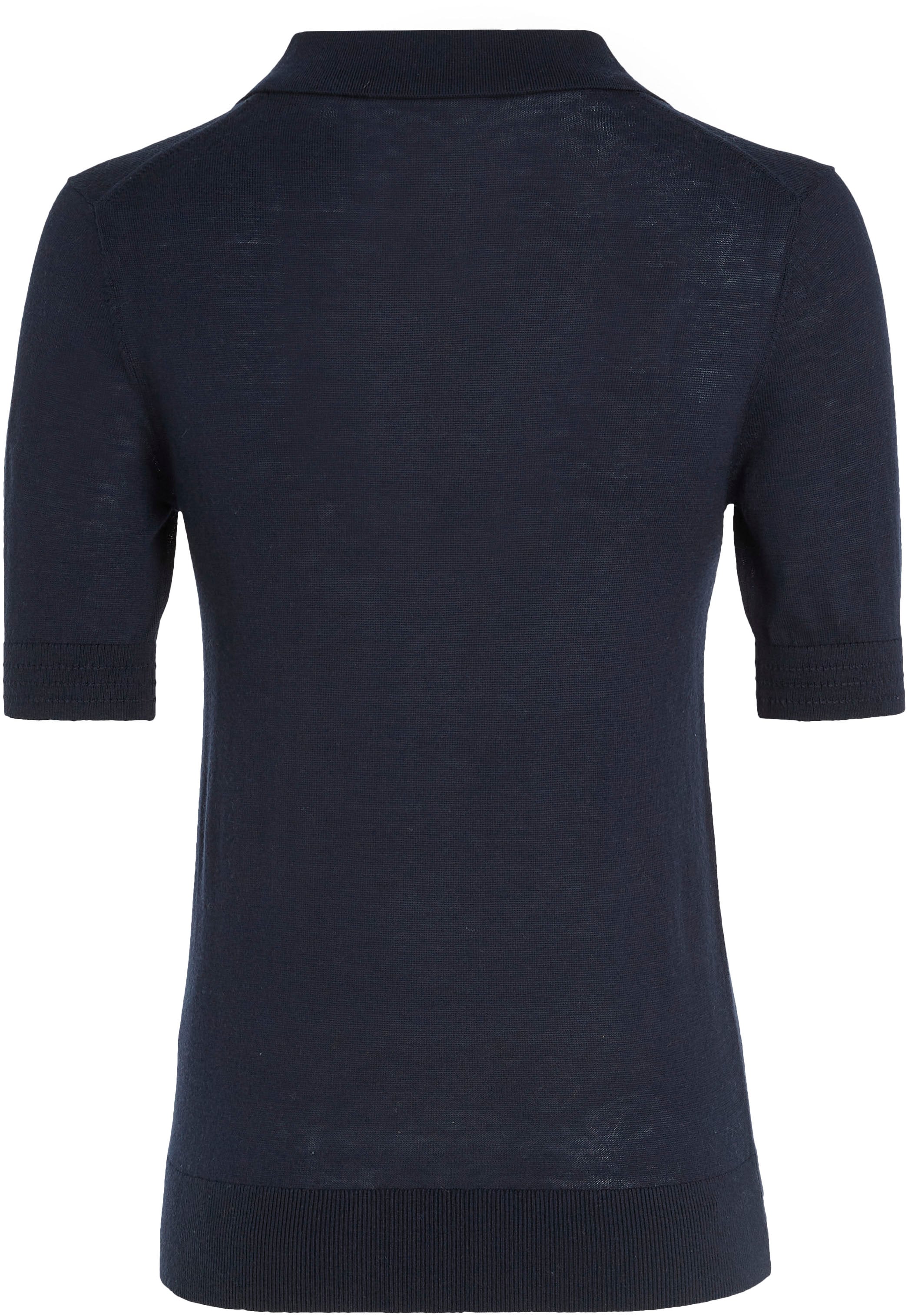 Tommy Hilfiger Polokragenpullover »BUTTON POLO SS TOP«, mit Logo auf der Brust