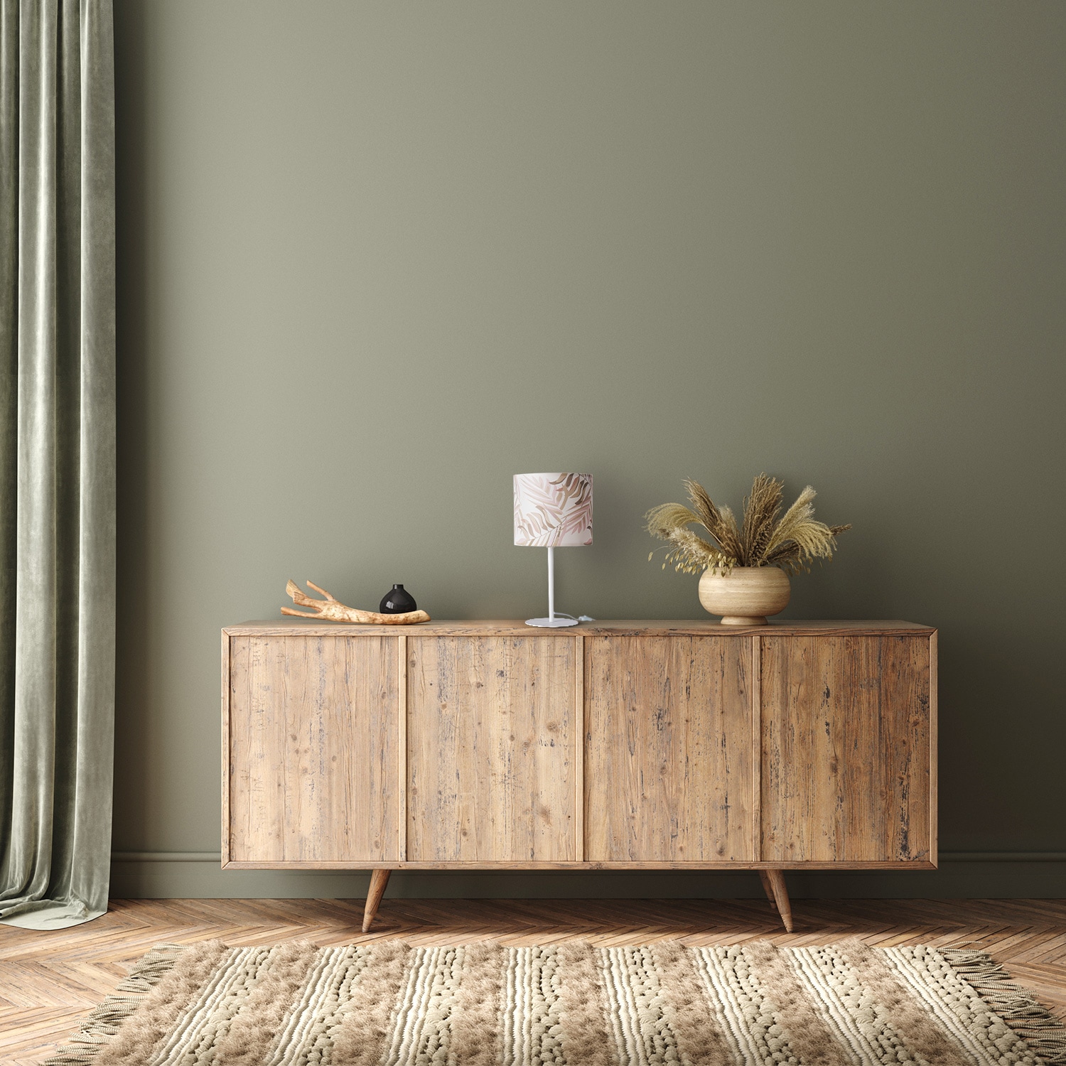 Paco Home Tischleuchte »Kuba 126« E14 Nacht  Nachtlicht Wohnzimmer Schreib Jungle Palme