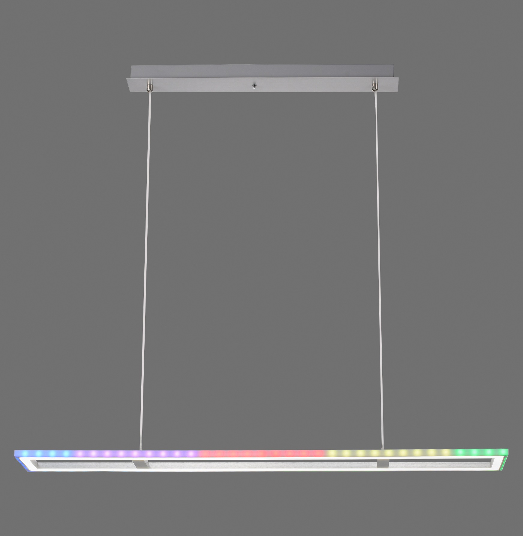 my home LED Pendelleuchte »Luan«, 2 flammig, Leuchtmittel LED-Board | LED fest integriert, Downlight: 2700-5000K, Sidelight: Rainbow-RGB, Infrarot-Fernbed. Inkl.