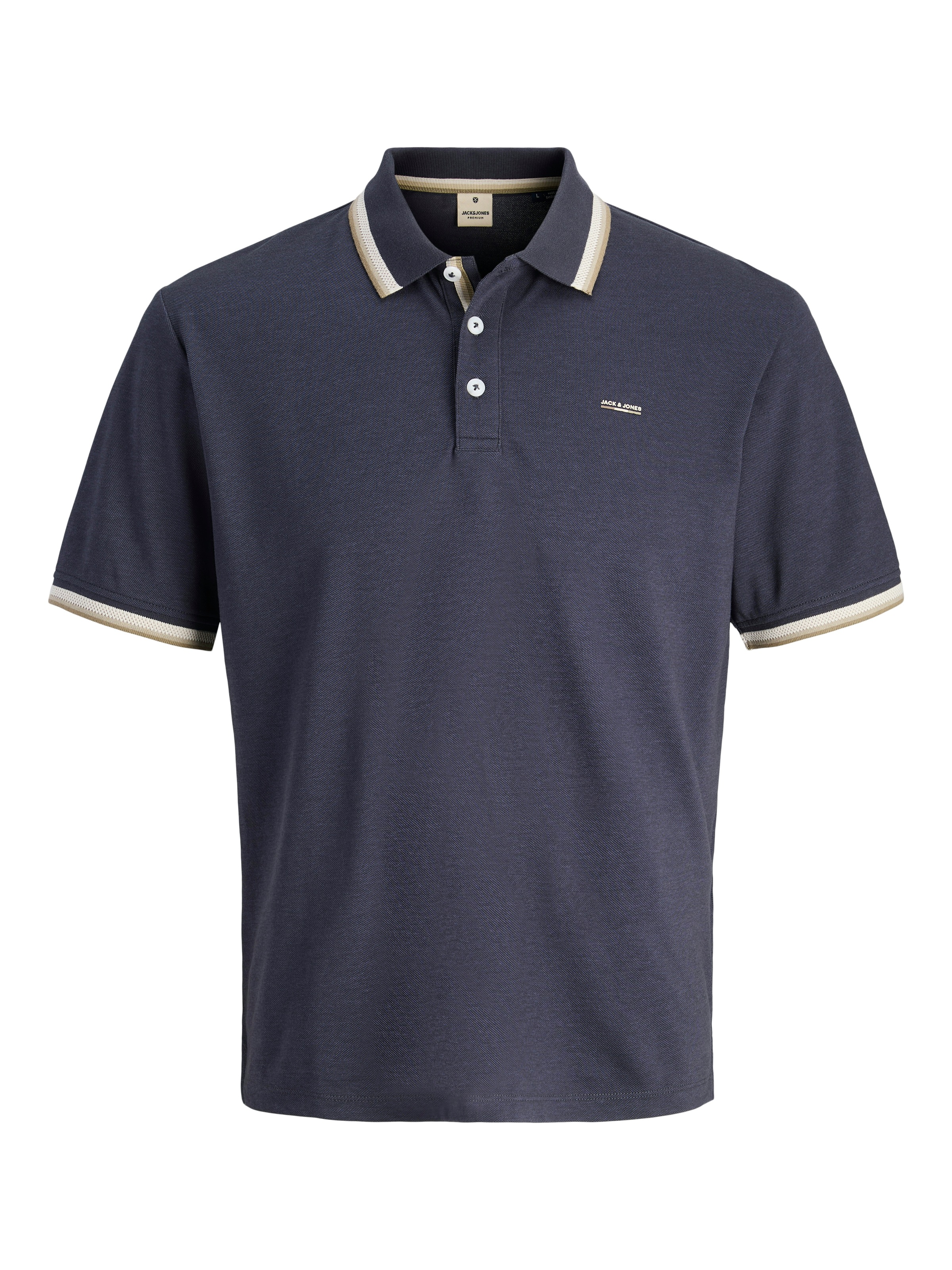 Jack & Jones Poloshirt »JPRBLUALVES SS POLO SN« mit Logo Stickerei