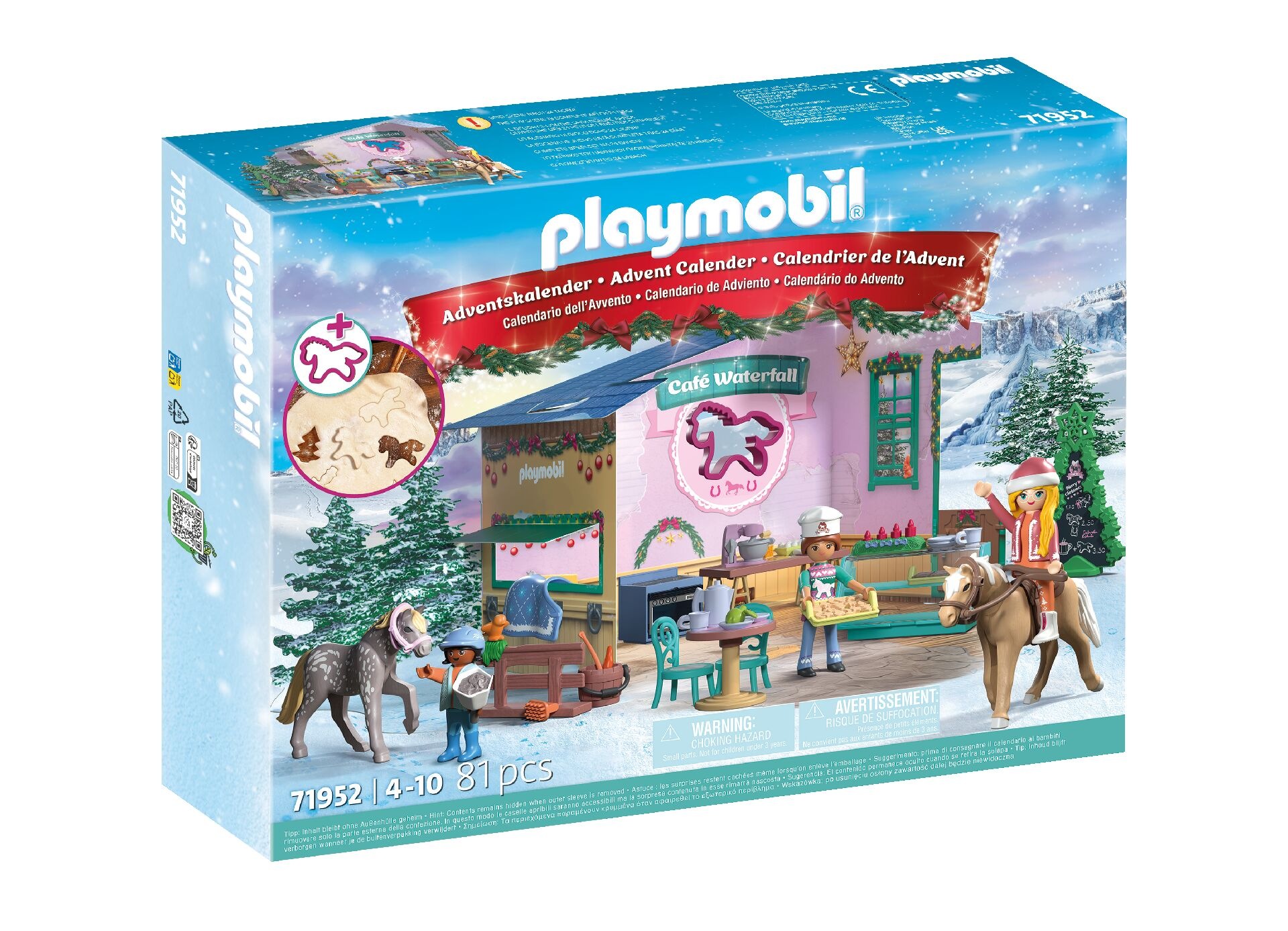 Playmobil® Spielzeug-Adventskalender »Spielbausteine, Weihnachtsbacken Reitercafé (71952), Adventskalender« ab 4 Jahren Made in Europe