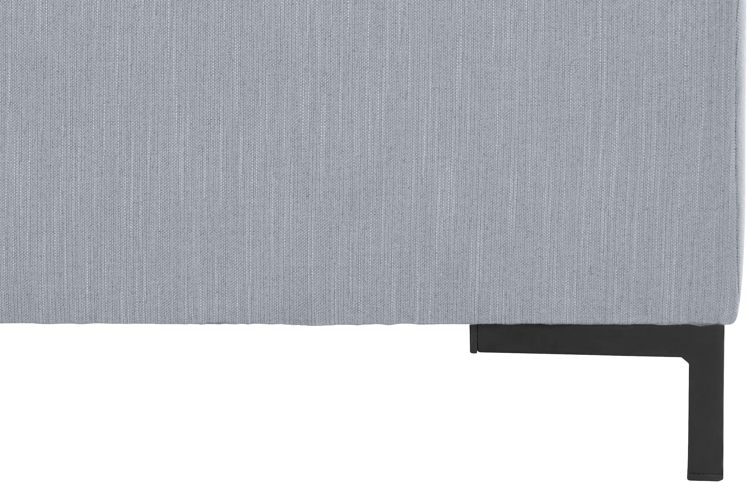 OTTO products Ecksofa »Grazzo, zeitlos und elegant, mit moderner Sitzheftung, L-Form«, hochwertige Stoffe aus recyceltem Material, Steppung im Sitzbereich
