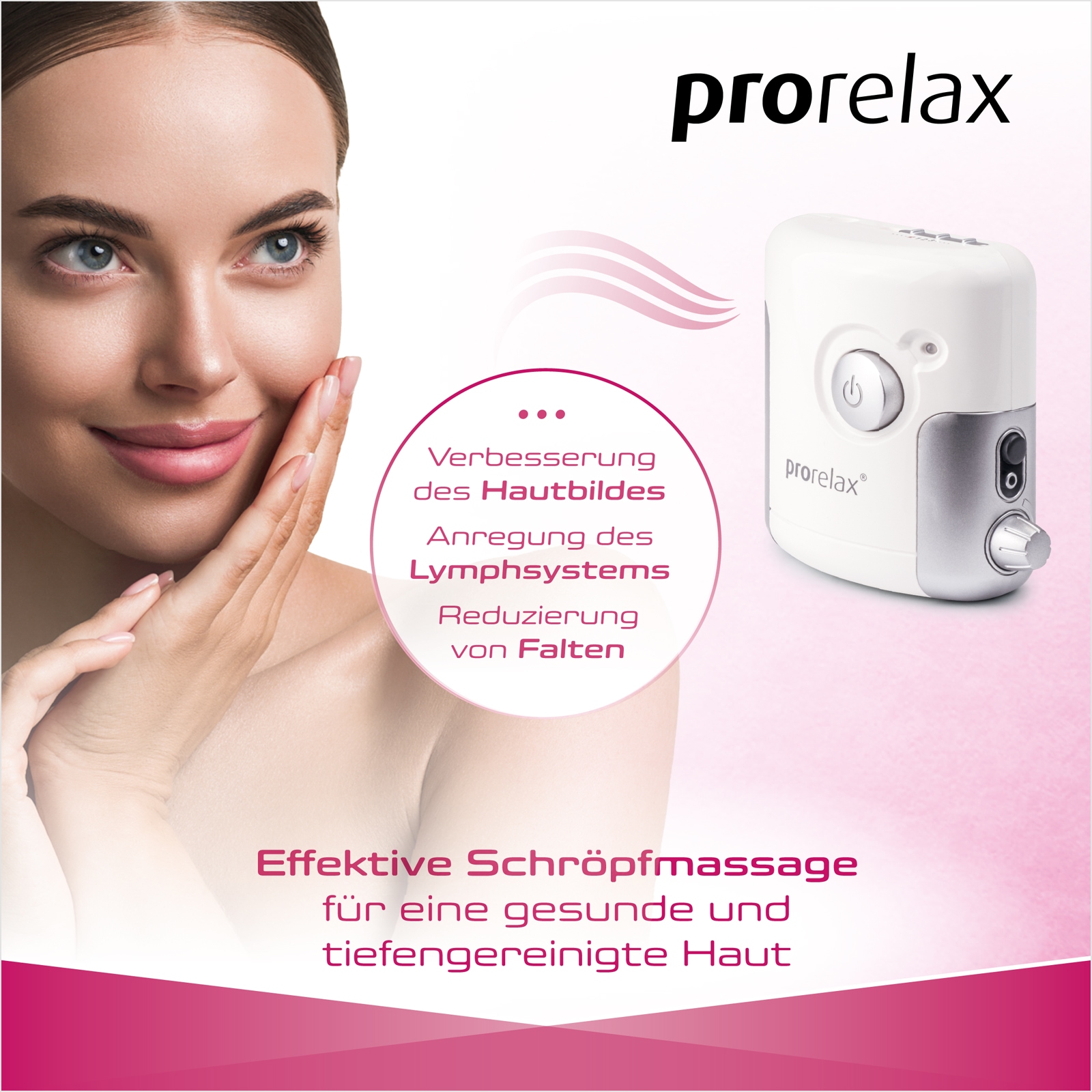 prorelax Vakuum-Massager »85637 Sensitive«, Akku-& Netzbetrieb