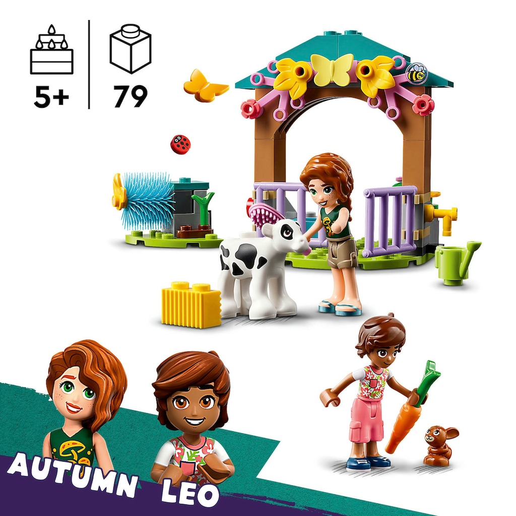 LEGO® Konstruktionsspielsteine »Autumns Kälbchenstall (42607), LEGO Friends«, (79 St.)