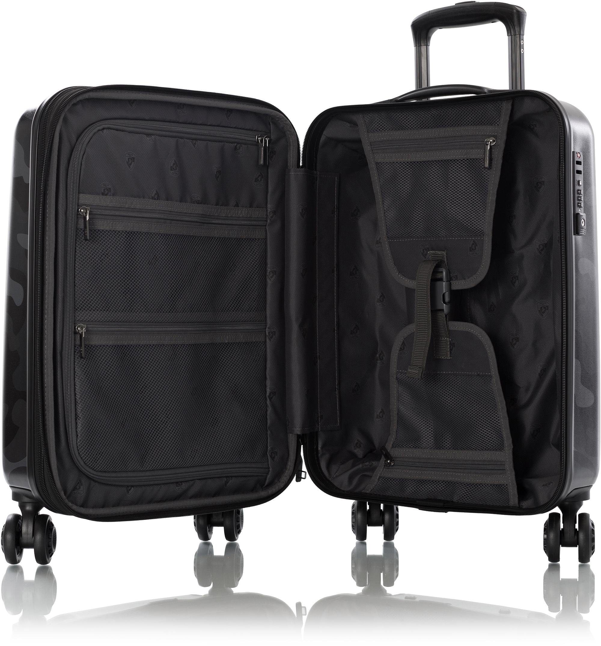 Heys Hartschalen-Trolley »Black Camo, 53 cm«, 4 Rollen, Heys x Joachim Llambi Hartschalen-Koffer Volumenerweiterung