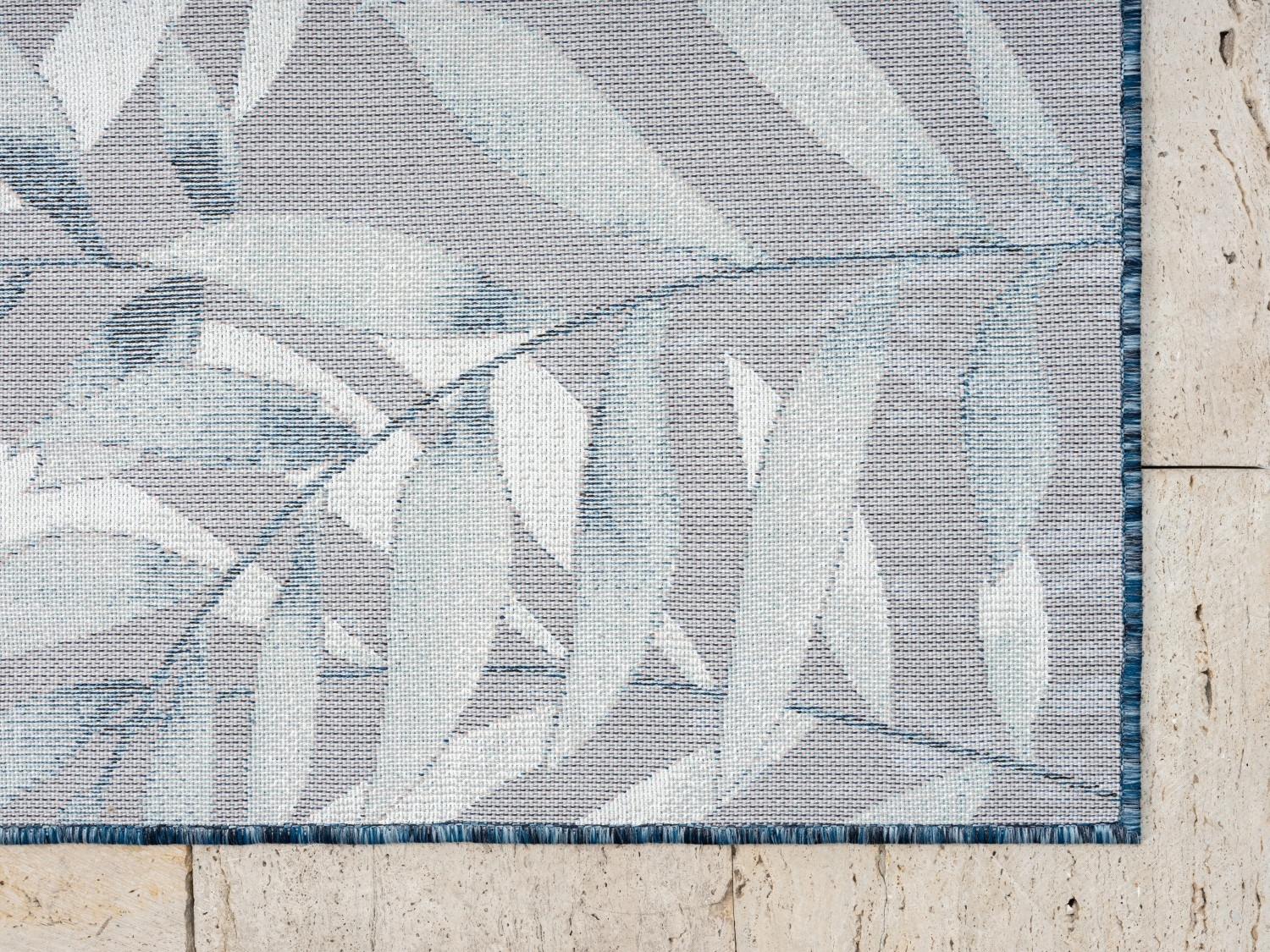Myflair Möbel & Accessoires Teppich »Olivia Lagerräumung«, rechteckig, 8 mm Höhe, Blätter Motiv, Hoch-Tief Effekt, Outdoor geeignet, Balkon, Terrasse