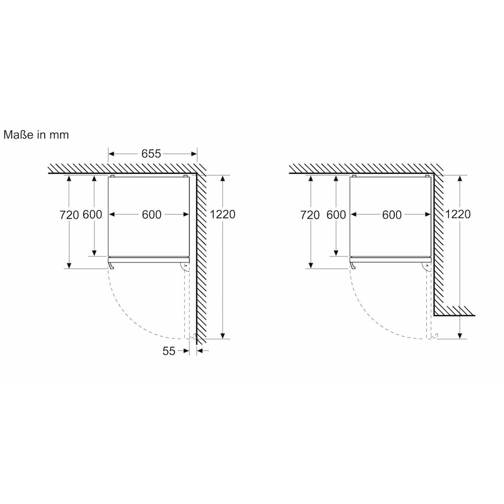 BOSCH Kühl-/Gefrierkombination »KGN39AIBT«, KGN39AIBT, 203 cm hoch, 60 cm breit