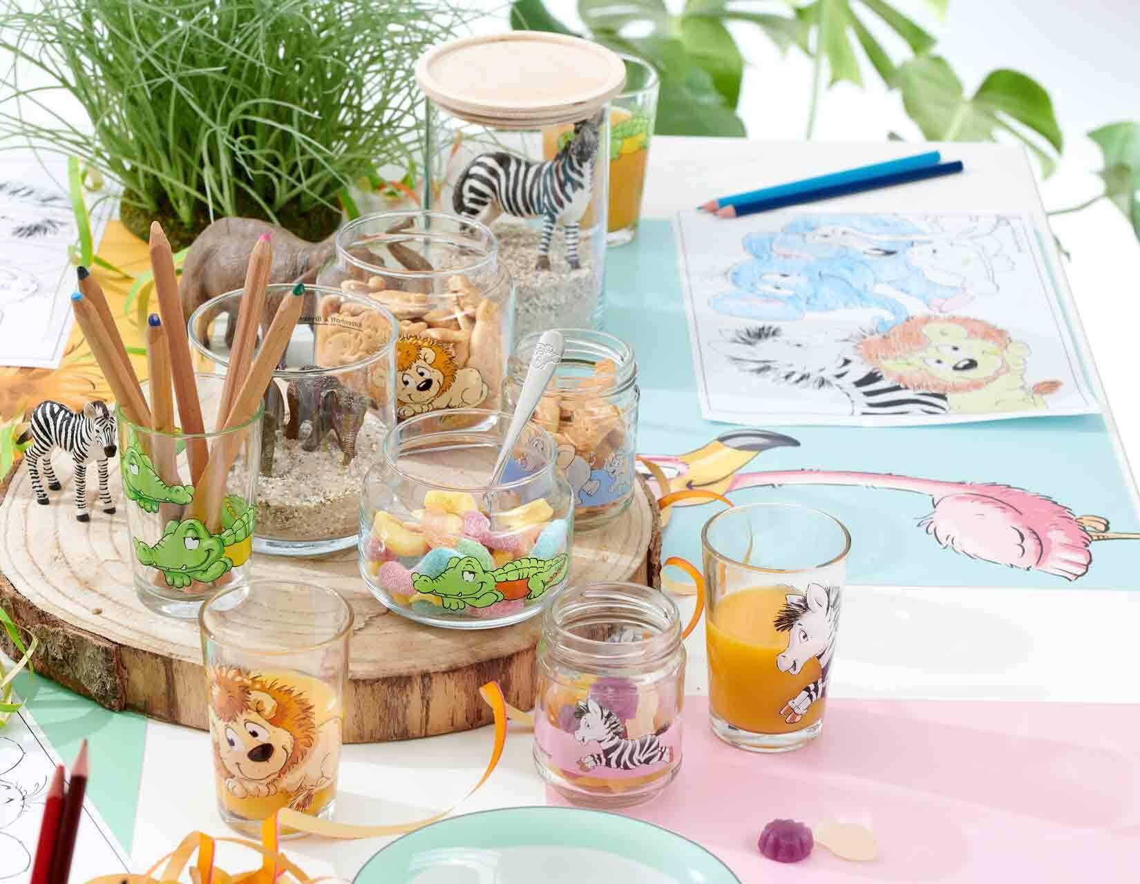 Ritzenhoff & Breker Kinderbecher »Kindergläser Tiere & Berufe 205 ml 24er Set bunt«
