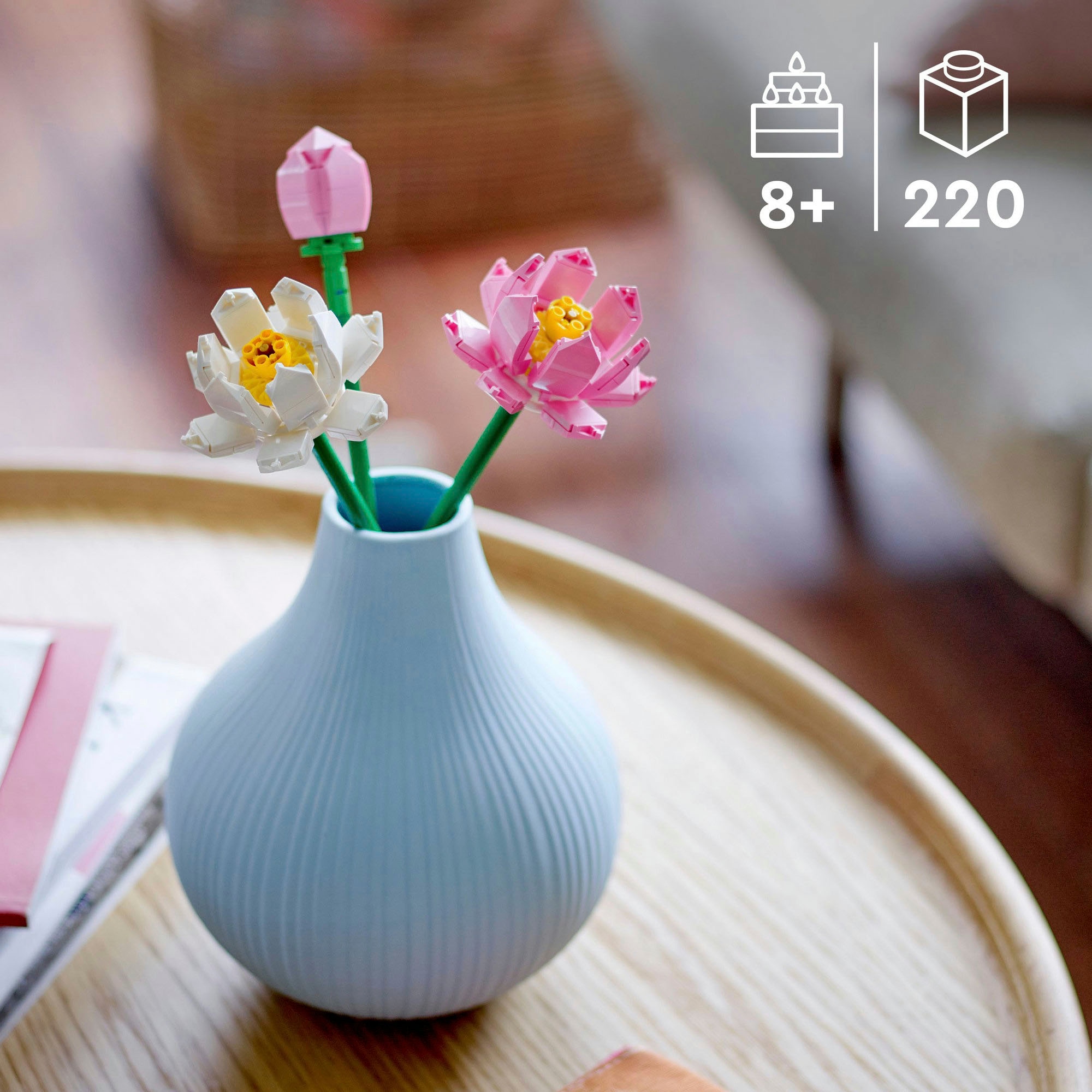 LEGO® Konstruktionsspielsteine »Lotusblumen (40647), Lego Botanicals«, (220 St.), Made in Europe