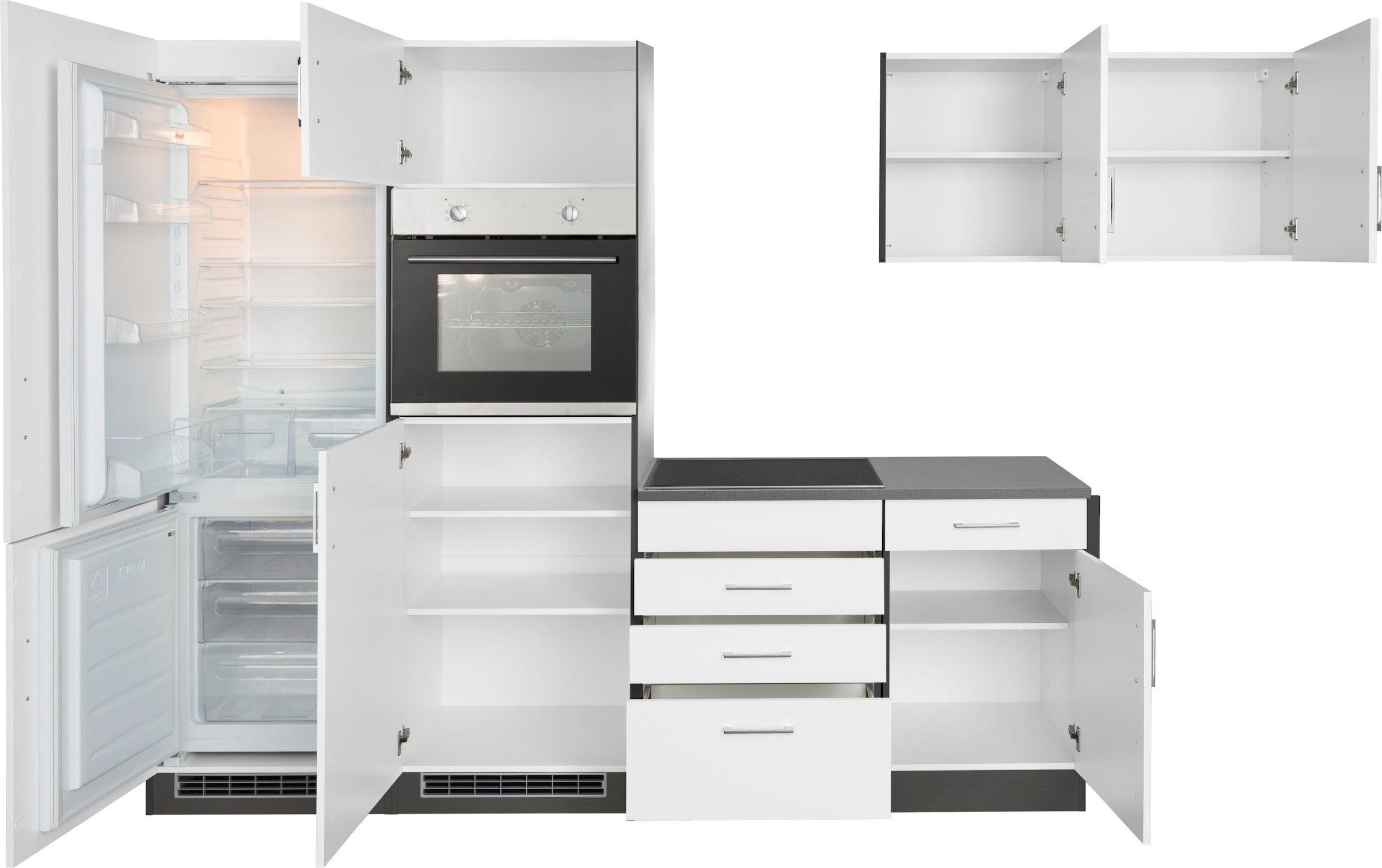 KOCHSTATION Winkelküche »KS-Paris«, ohne E-Geräte, Stellbreite 290/220 cm