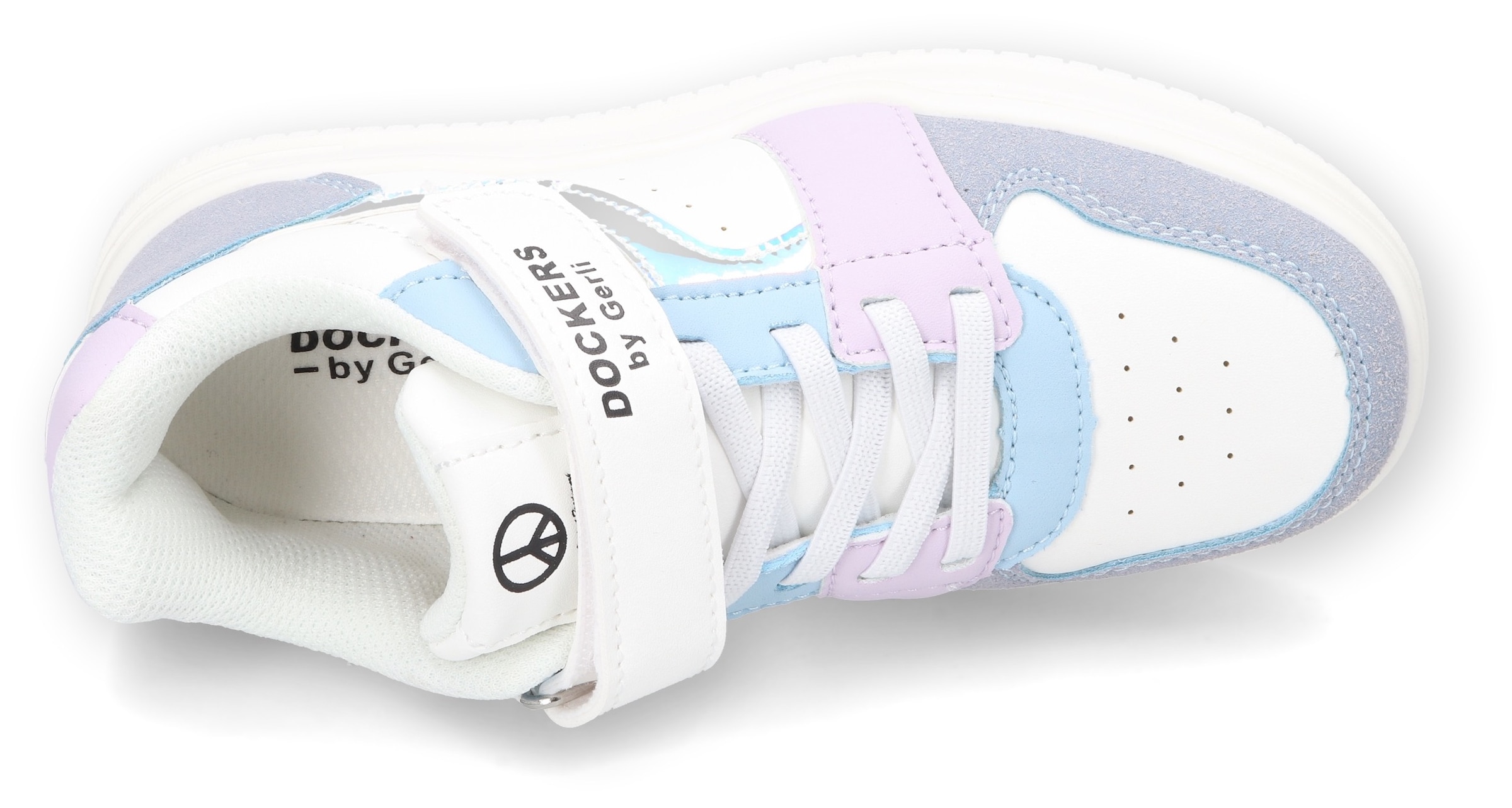 Dockers by Gerli Sneaker, Retro Sneaker, Klettschuh, Freizeitschuh mit Gummizug