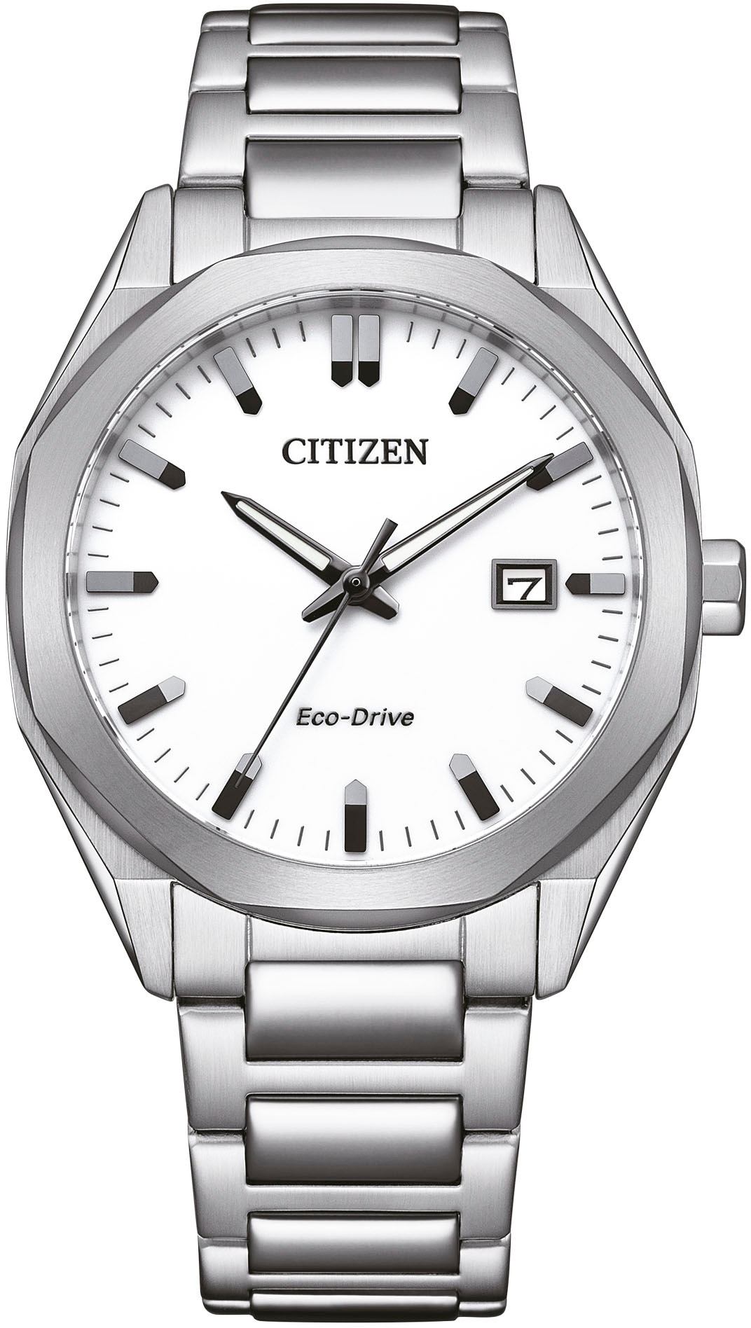 Citizen Solaruhr, Armbanduhr, Herrenuhr, Datum, Edelstahlarmband