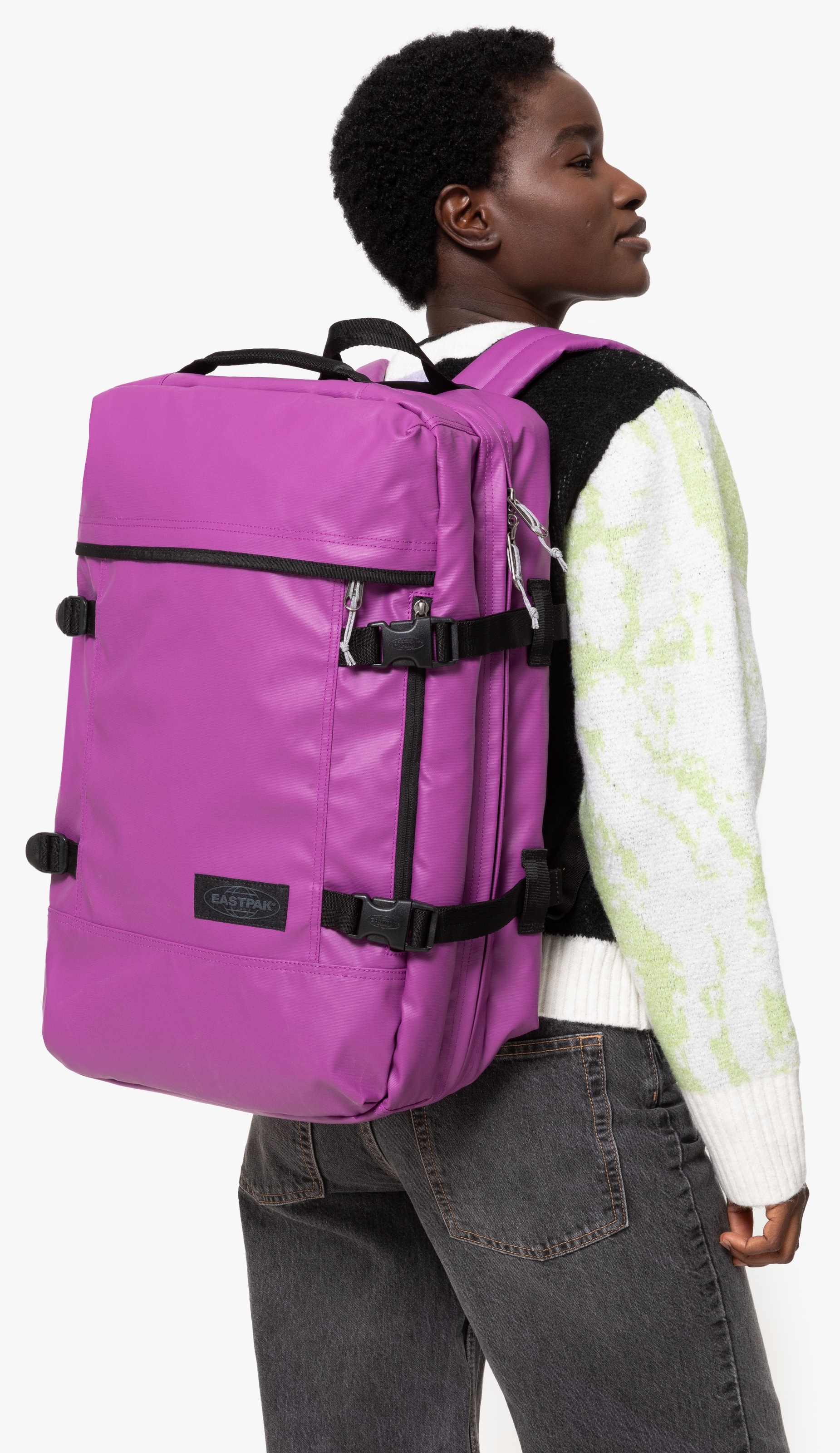 Eastpak Freizeitrucksack »TRAVELPACK«, 2 in 1 Rucksack und Tragetasche