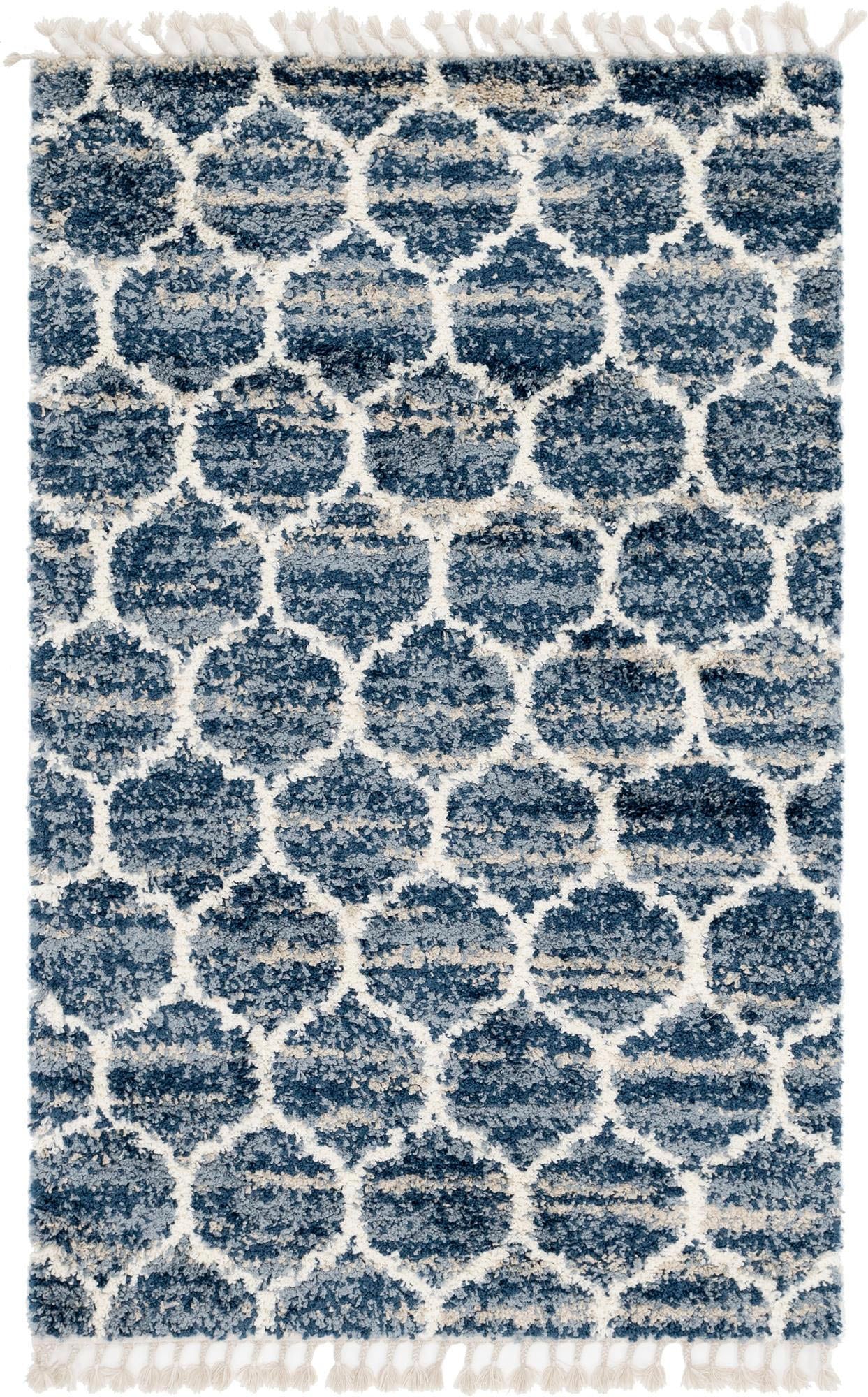Myflair Möbel & Accessoires Hochflor-Teppich »Top Shag Lagerräumung«, rechteckig, 32 mm Höhe, gewebt, melierte Optik, weich & kuschelig, mit Fransen