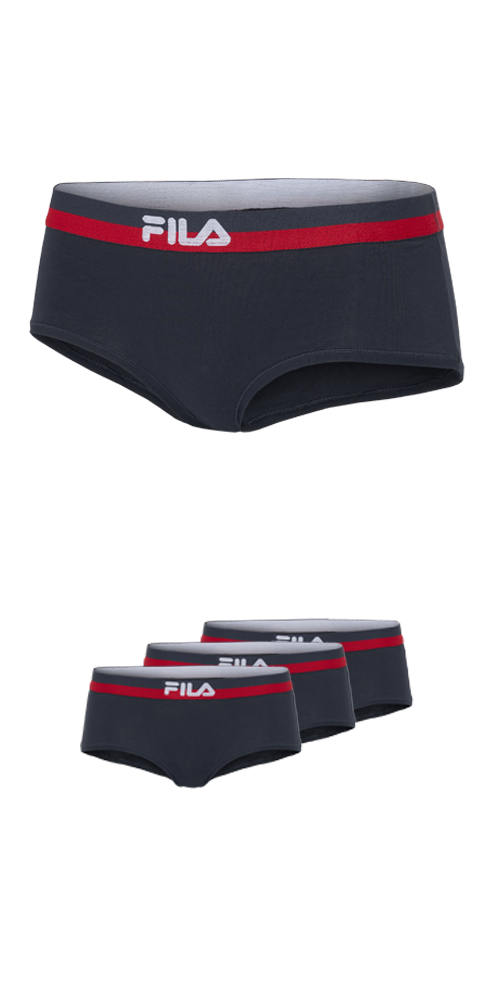 Fila Slip, (3er Pack), mit elastischem Logobund, Woman Culotte