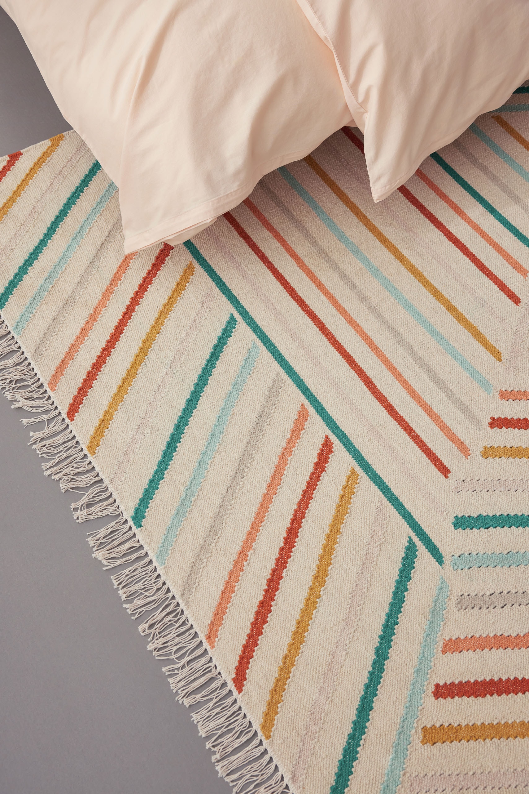 Wecon home Teppich »Modern Pop« rechteckig 5 mm Höhe handgewebt, robust, strapazierfähig, skandinavisch, Naturfaser