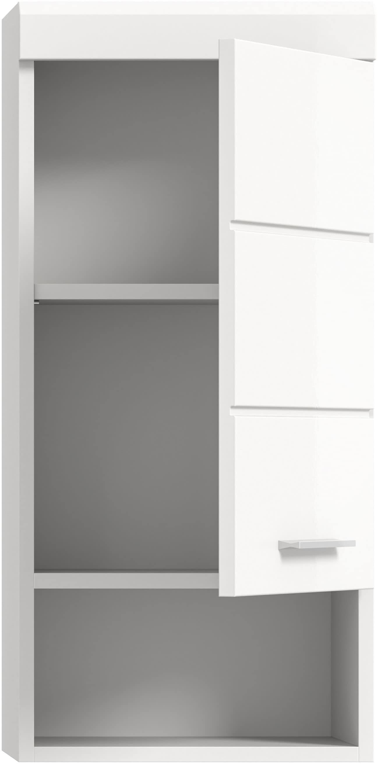 welltime Hängeschrank »SIENA, Breite 37cm, 1 Tür, 1 offenes Fächer, 1 Einlegeboden, MDF-Front« 1 Stk. tlg. in verschiedenen Farben erhältlich, Badmöbel, Badschrank, Schrank, Bad