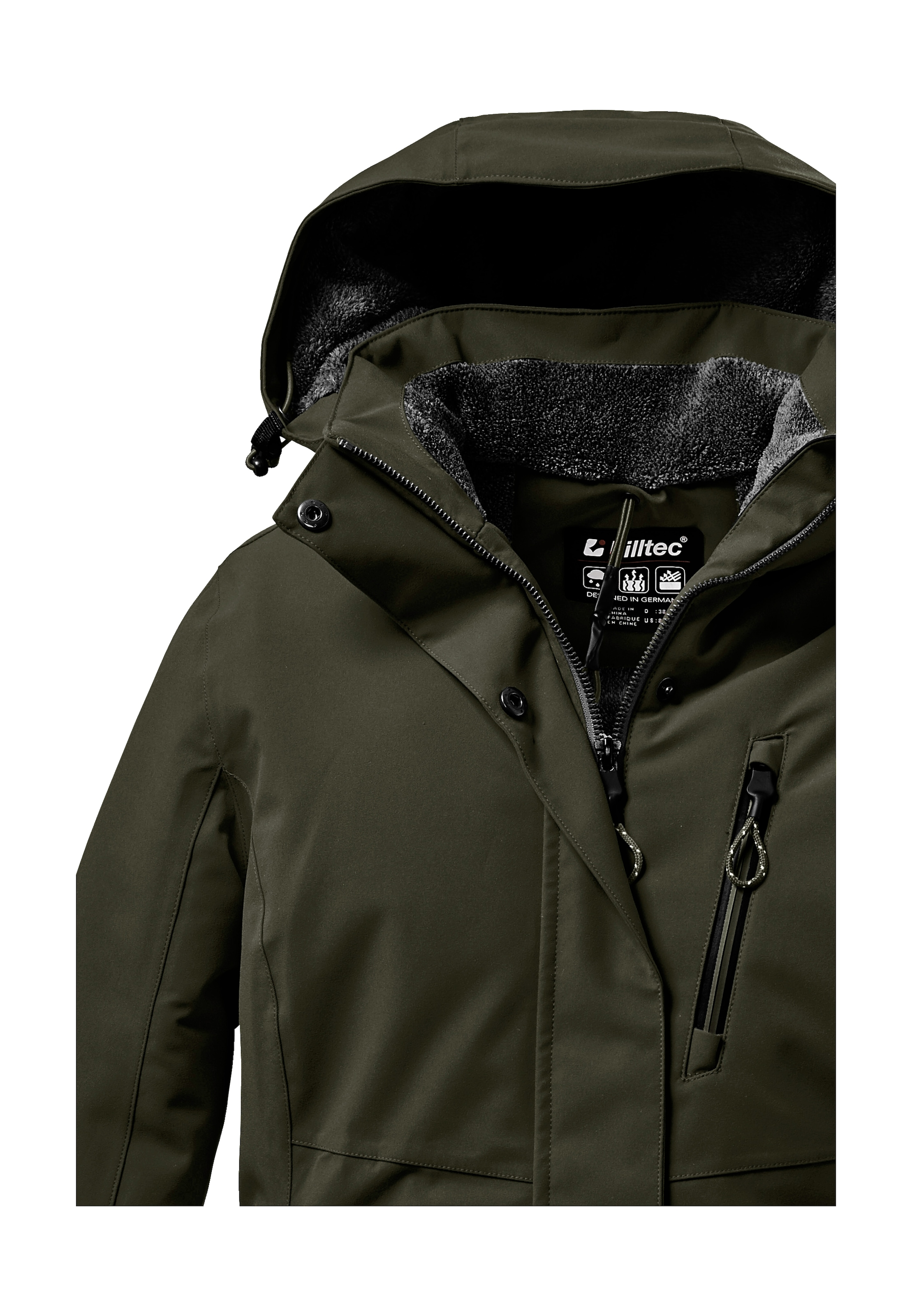 Killtec Outdoorjacke »KOW 140 WMN JCKT«, Wasserdichte Damenjacke, atmungsaktiv, abnehmbare Kapuze