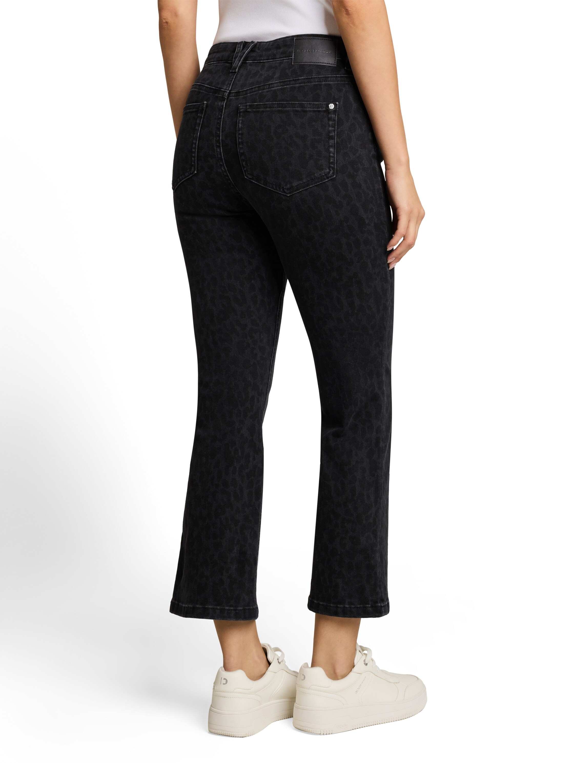 TOM TAILOR 3/4-Jeans »Kate - Slim« mit Leo-Print und Stretch