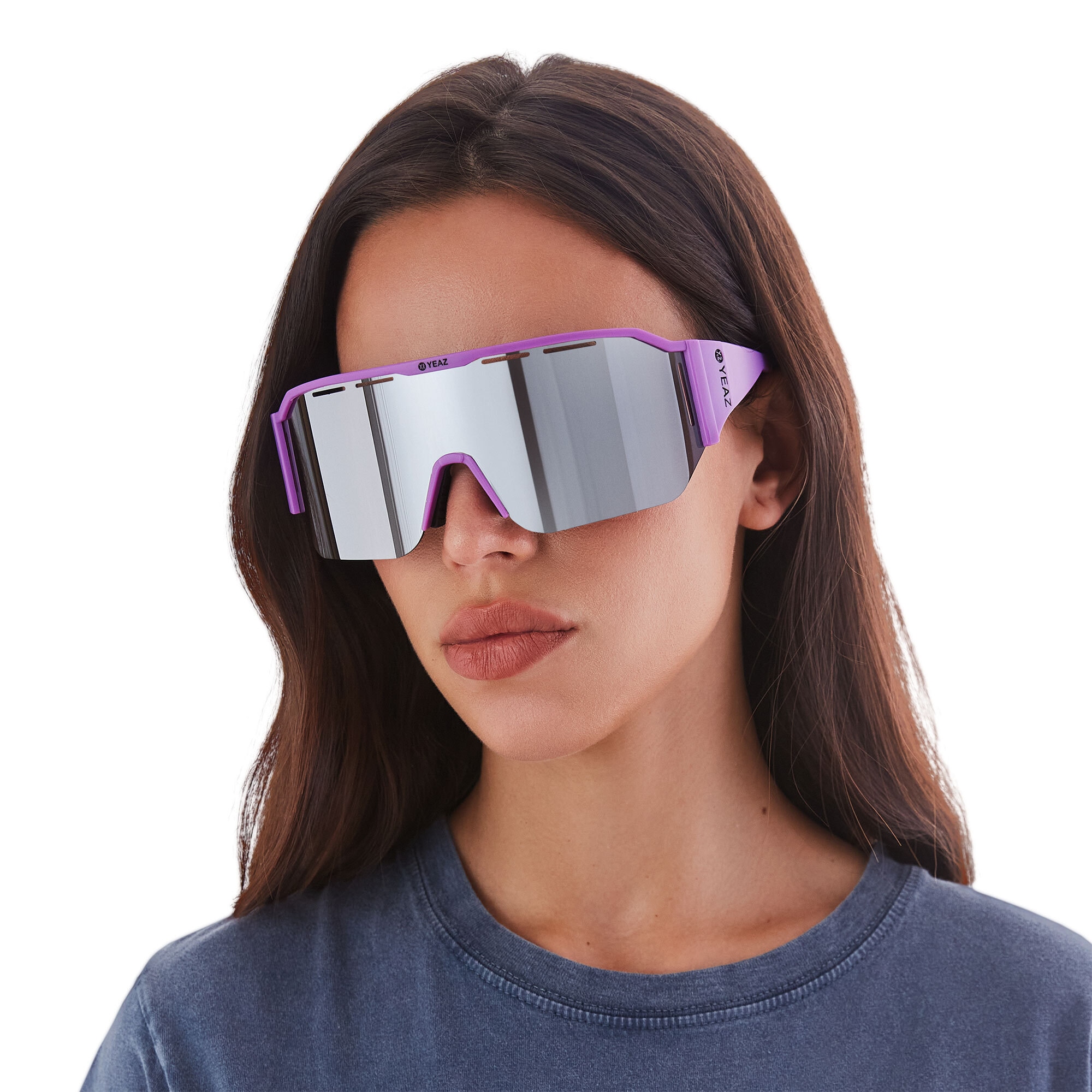 YEAZ Sportbrille »Sport-Sonnenbrille Black/Silver SUNVIBE«