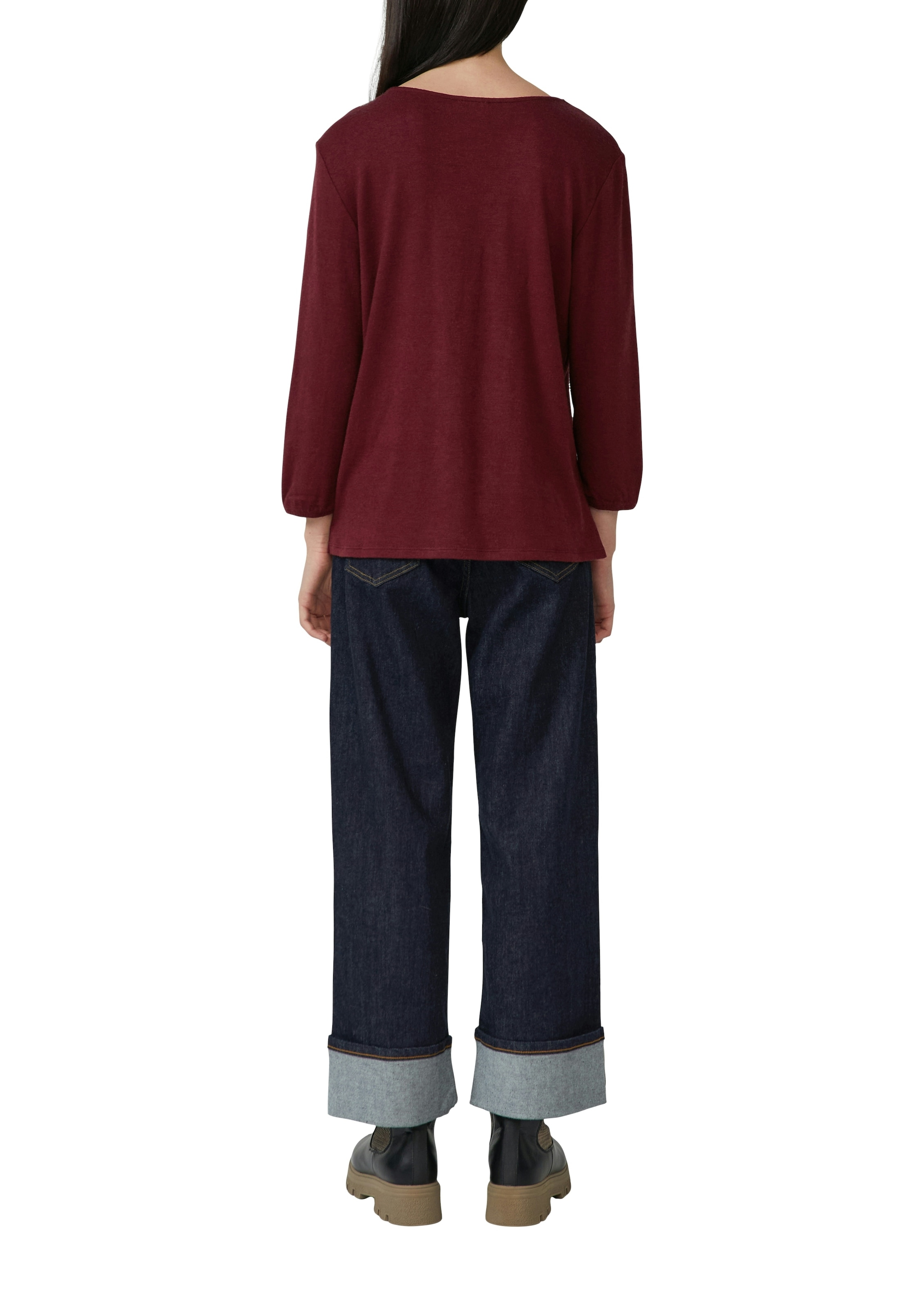 s.Oliver 3/4-Arm-Shirt mit V-Ausschnitt