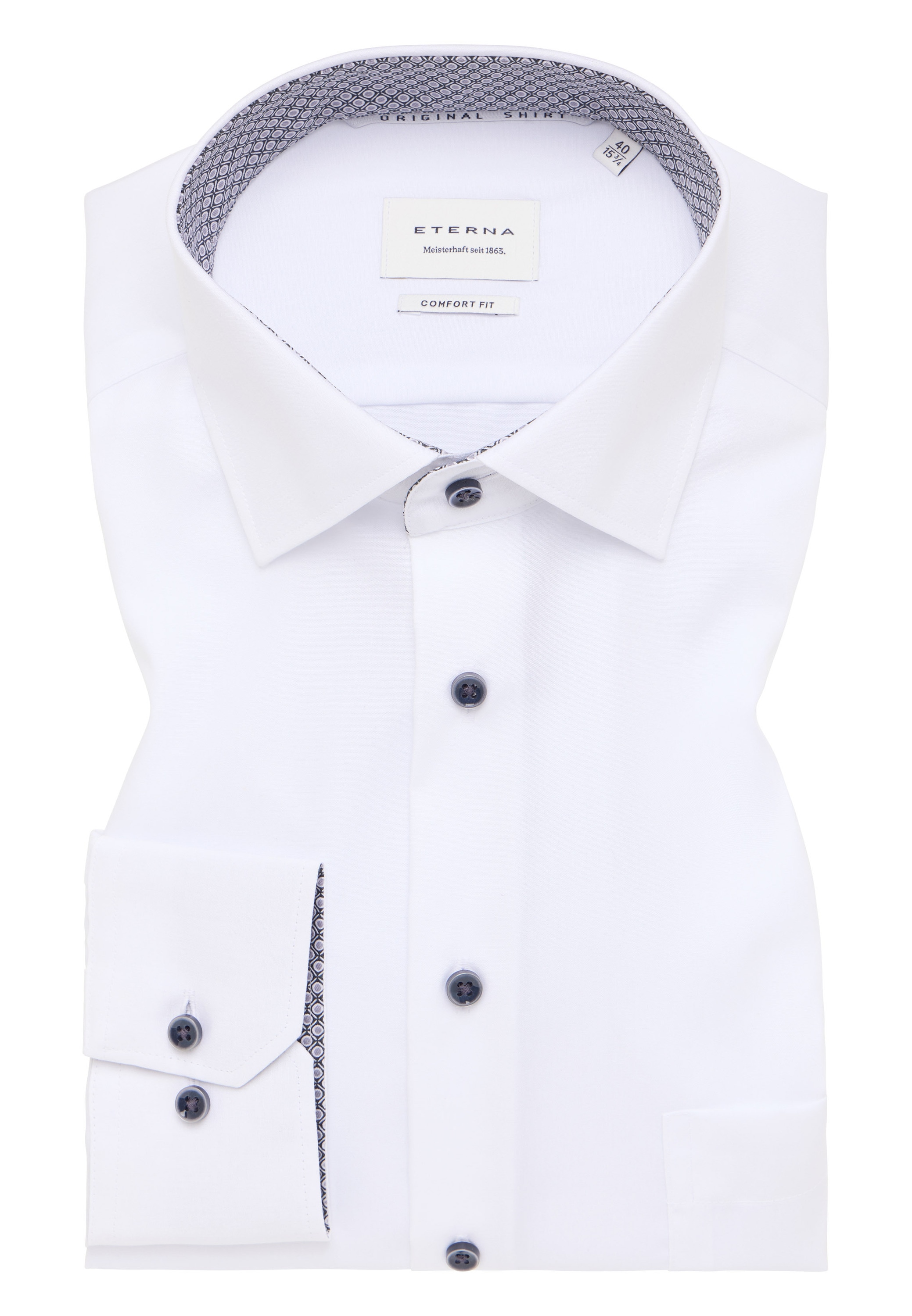 Eterna Langarmhemd »COMFORT FIT«, NON IRON (bügelfrei)