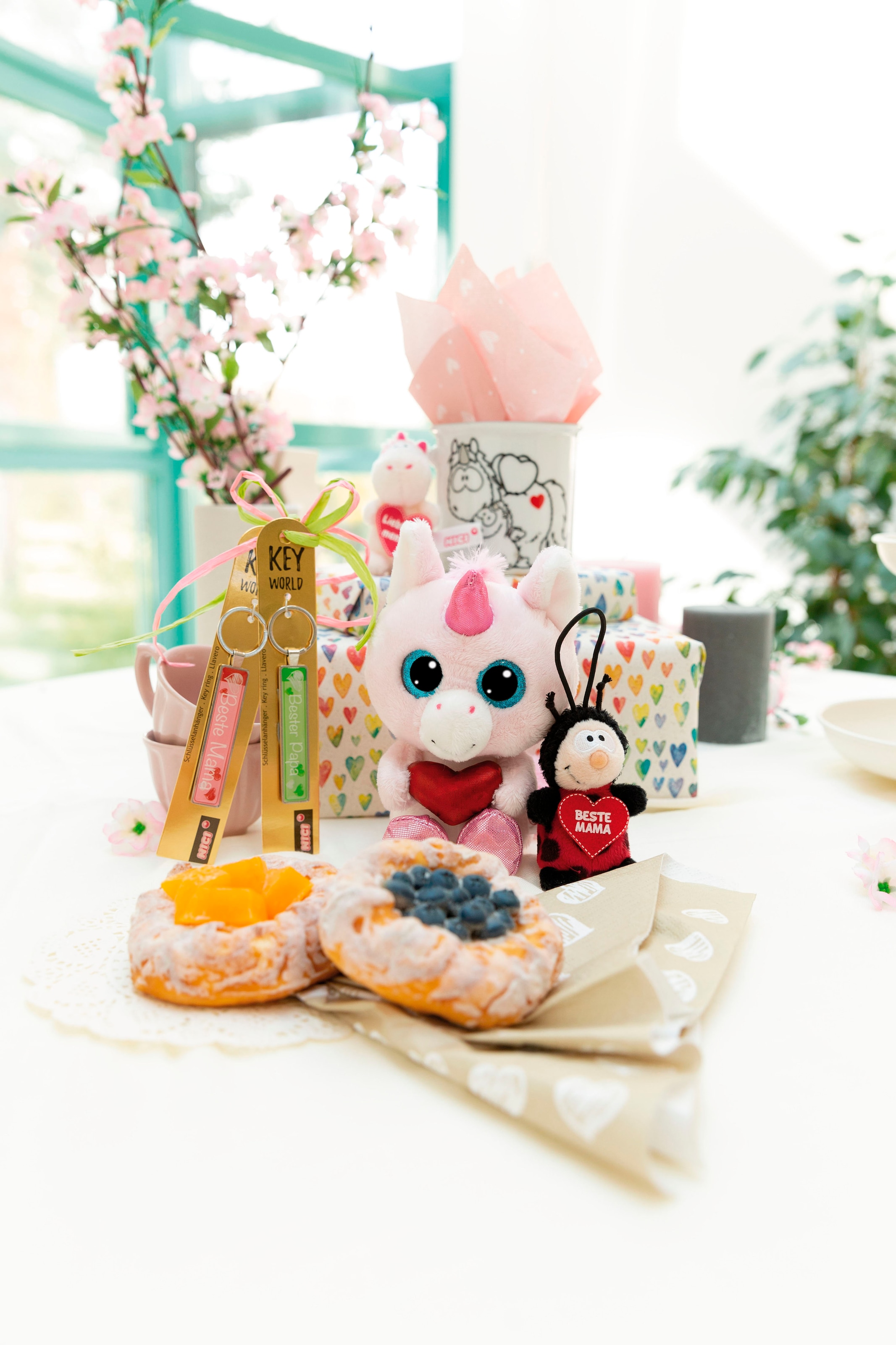 Nici Kuscheltier »Glubschis, Einhorn Wubbi Wub, 15 cm schlenkernd«