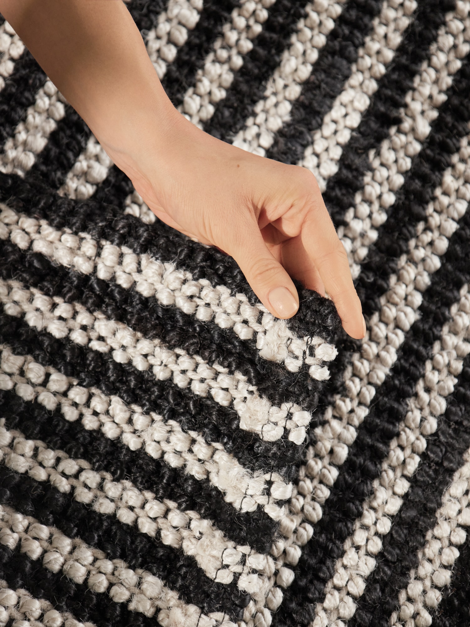 ELLE DECORATION Teppich »Juteteppich Ebony« rechteckig 10 mm Höhe Jute, Natur, Wohnzimmer, Esszimmer, Schlafzimmer, Flur, Modern, Boho