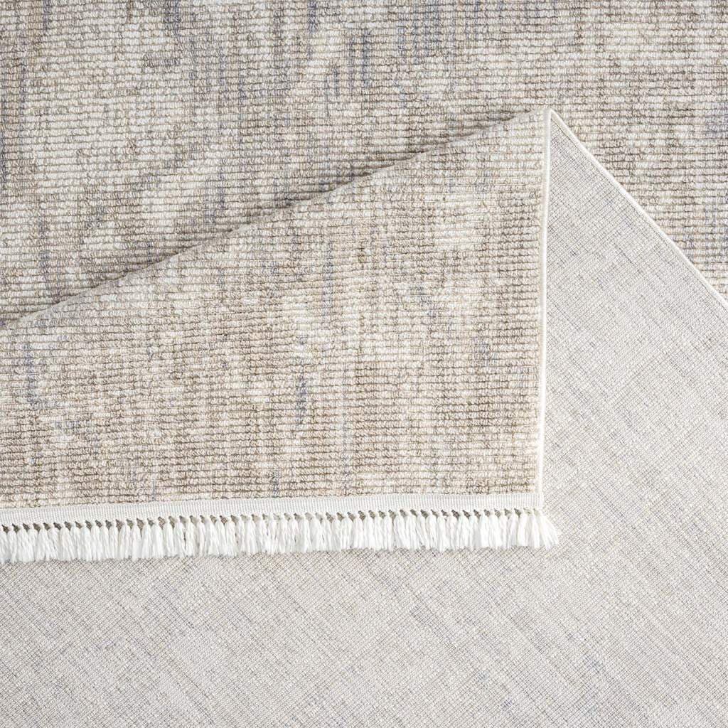 Carpet City Teppich »CLASICO 9150«, rechteckig, 11 mm Höhe, Läufer, Kurzflor, Hochtief-Muster, Boho, Fransen, Wohnzimmer